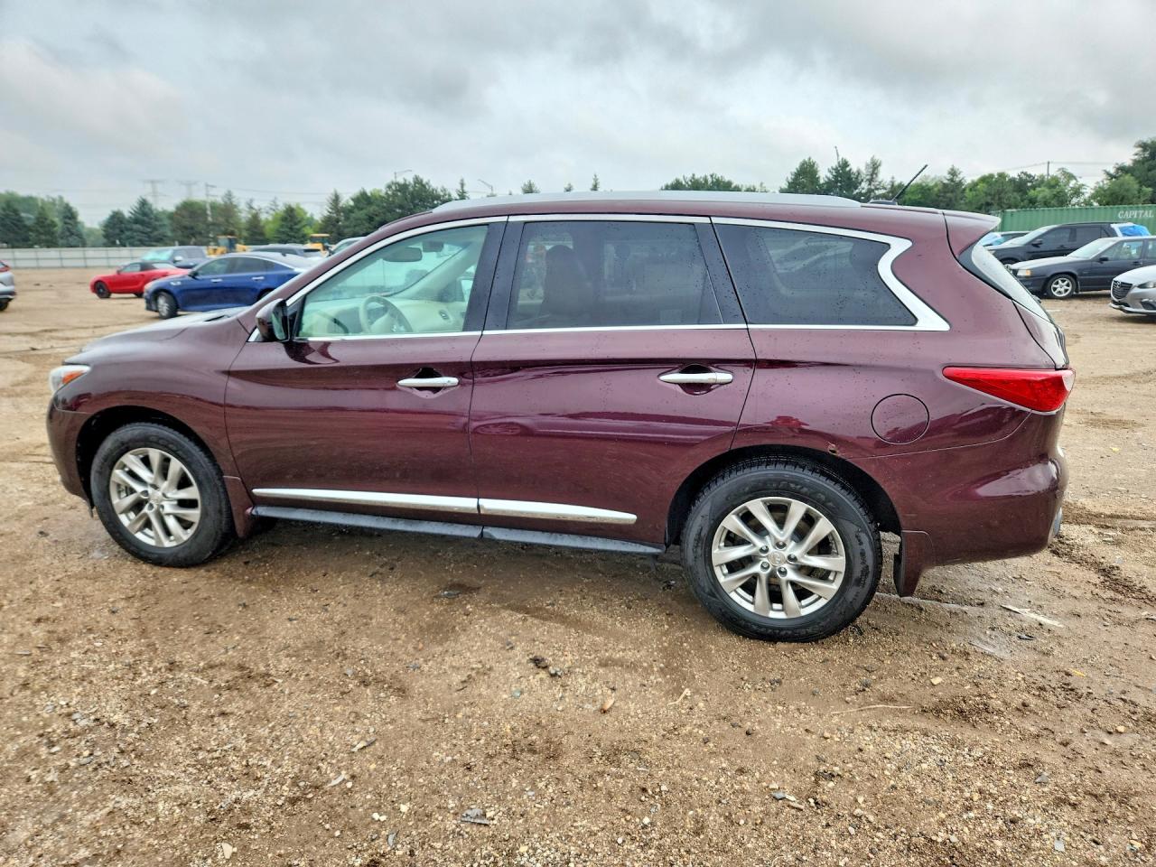 2013 Infiniti Jx35 Base Maroon vin: 5N1AL0MM2DC303001