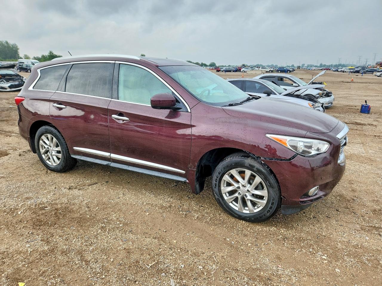 2013 Infiniti Jx35 Base Maroon vin: 5N1AL0MM2DC303001