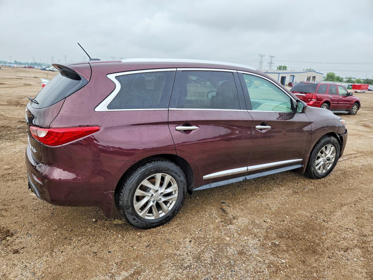 2013 Infiniti Jx35 Base Maroon vin: 5N1AL0MM2DC303001
