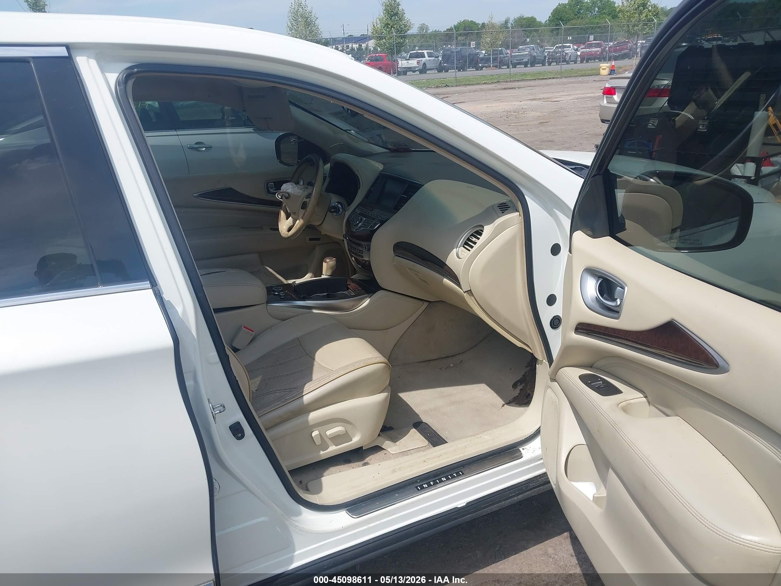 2013 Infiniti Jx35 White vin: 5N1AL0MM2DC309526