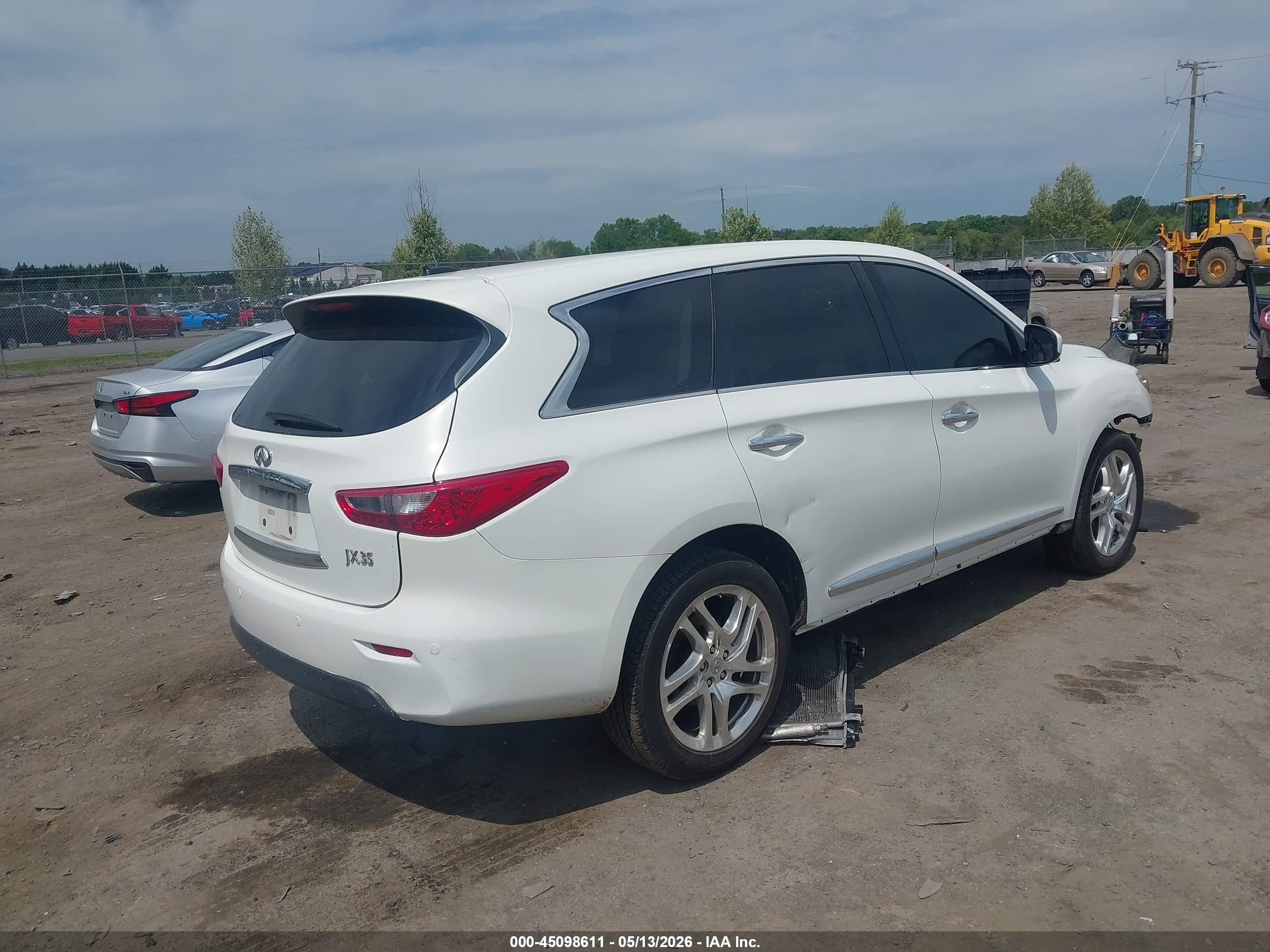 2013 Infiniti Jx35 White vin: 5N1AL0MM2DC309526