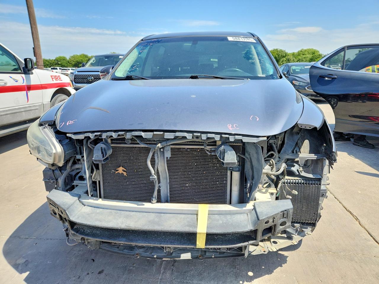 2013 Infiniti Jx35 Base Gray vin: 5N1AL0MM2DC310580