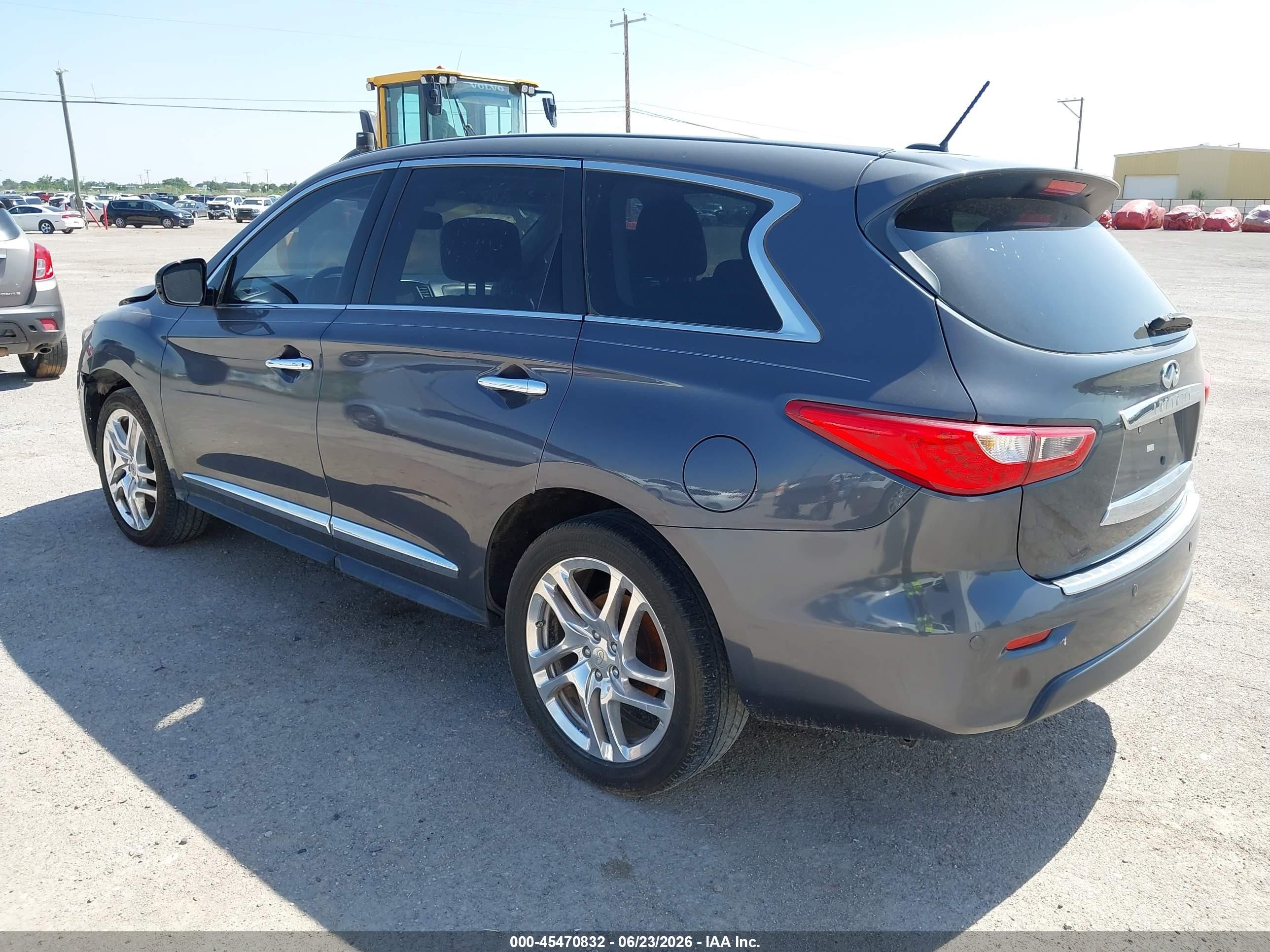 2013 Infiniti Jx35   Gray vin: 5N1AL0MM2DC314404