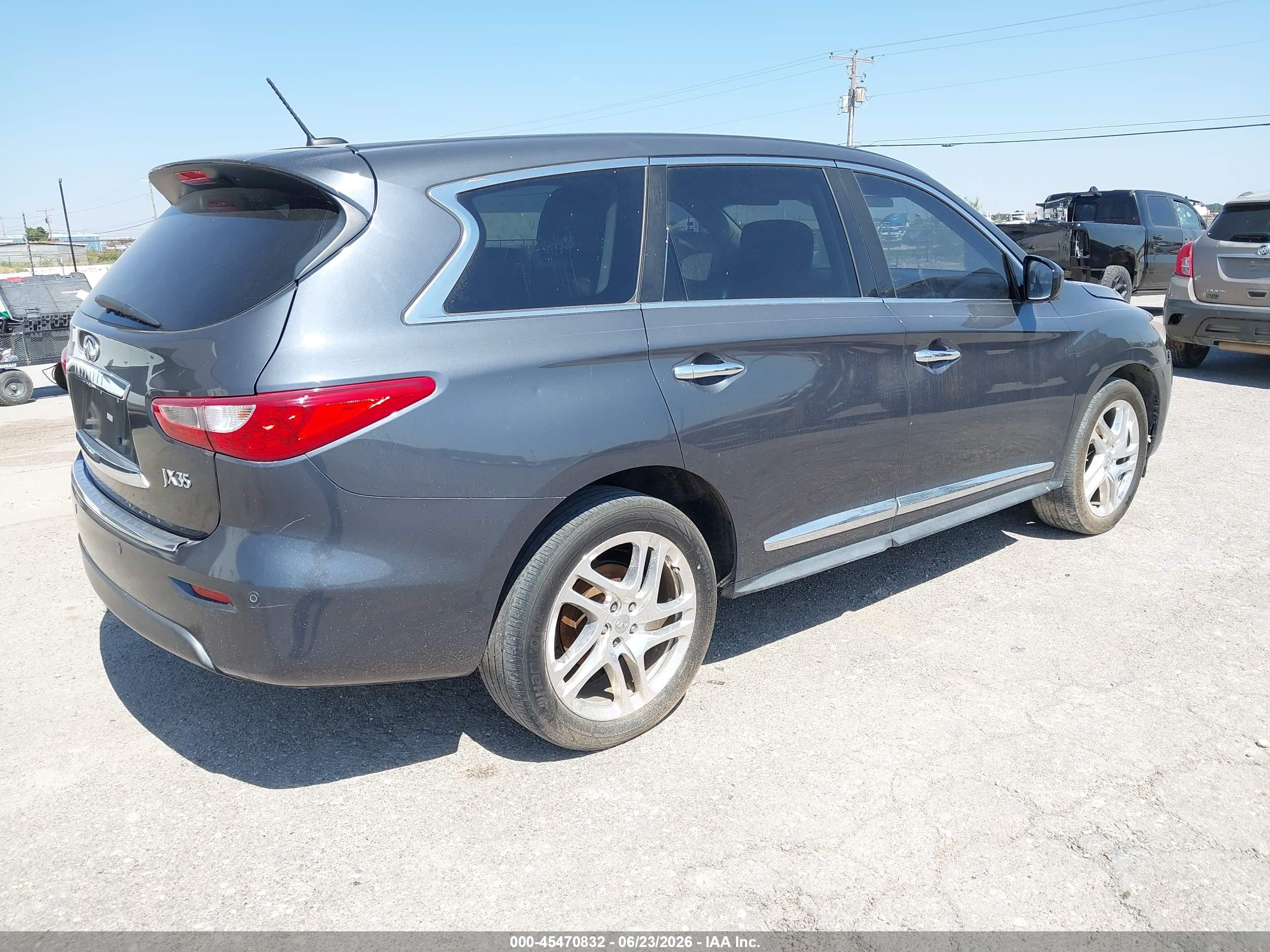 2013 Infiniti Jx35   Gray vin: 5N1AL0MM2DC314404