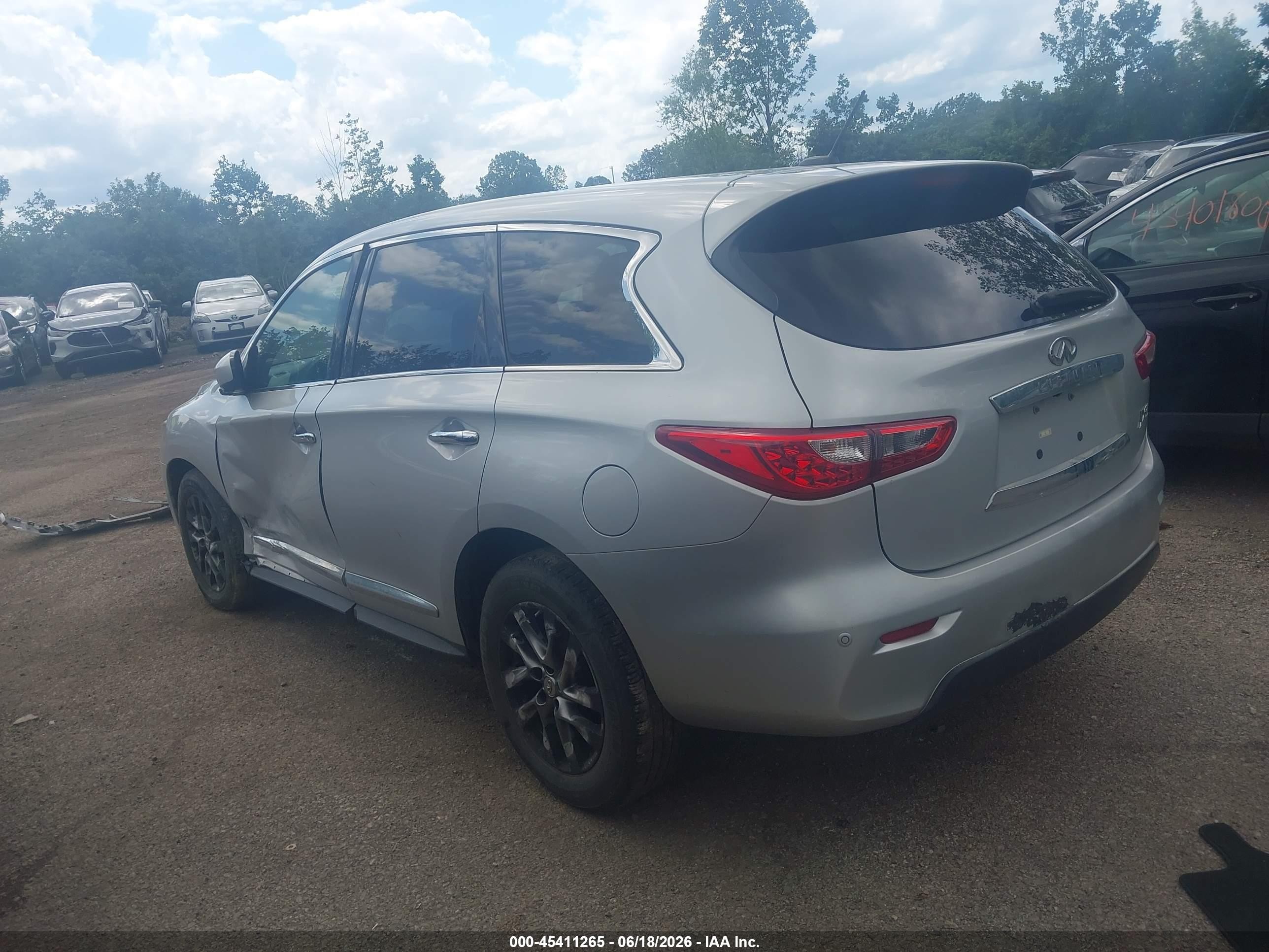 2013 Infiniti Jx35   Silver vin: 5N1AL0MM2DC324043