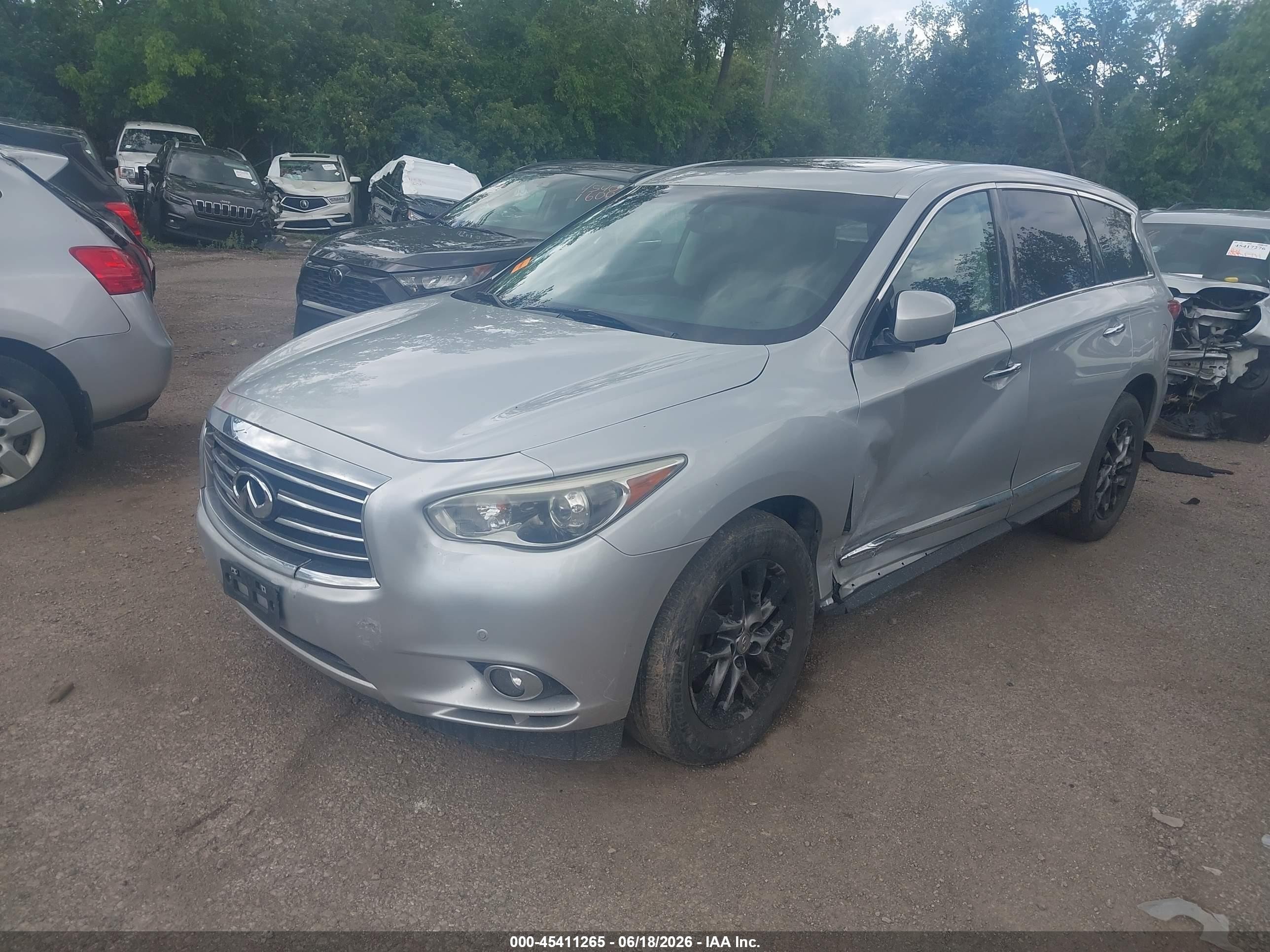 2013 Infiniti Jx35   Silver vin: 5N1AL0MM2DC324043