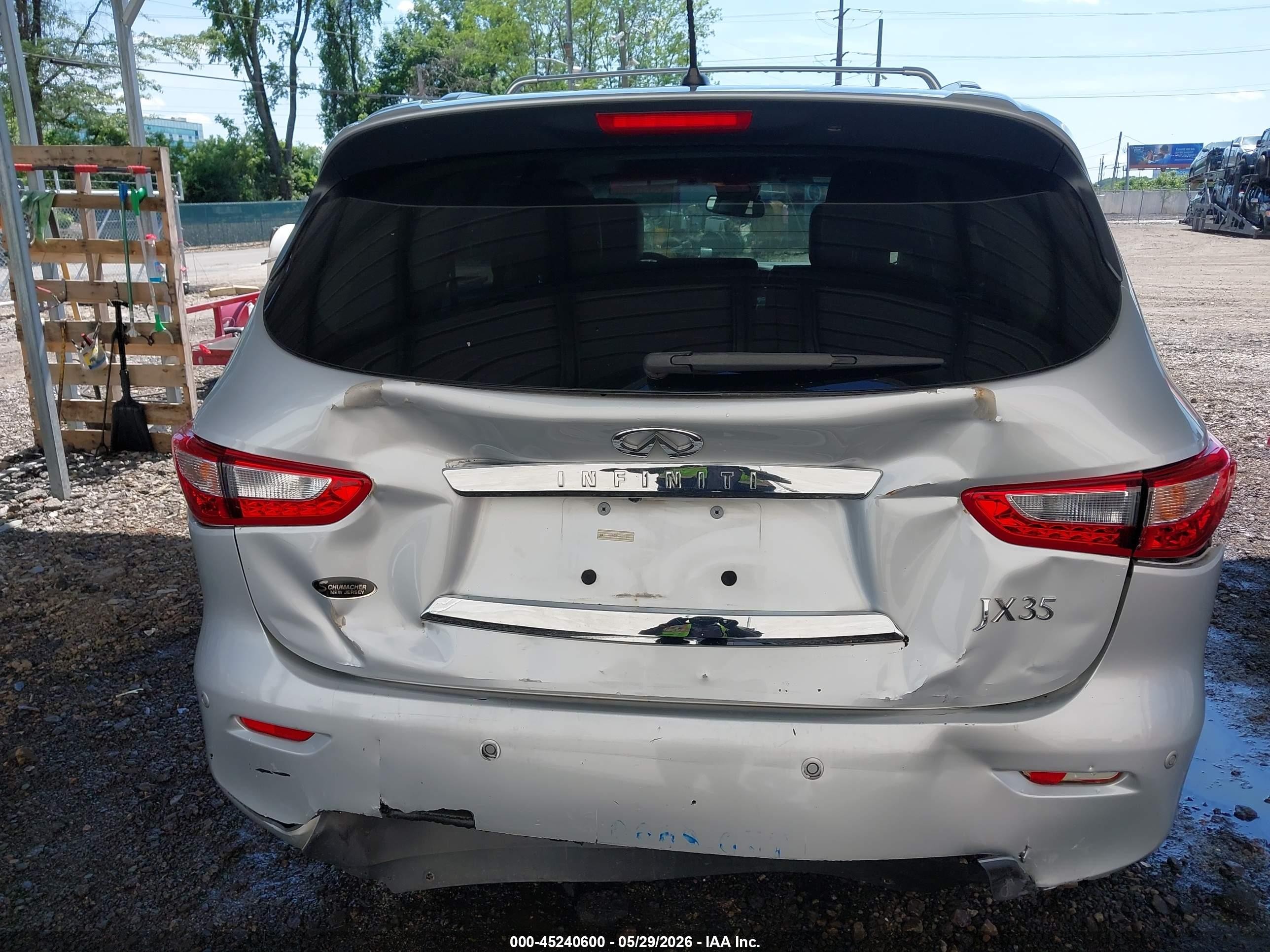 2013 Infiniti Jx35   Silver vin: 5N1AL0MM2DC328352