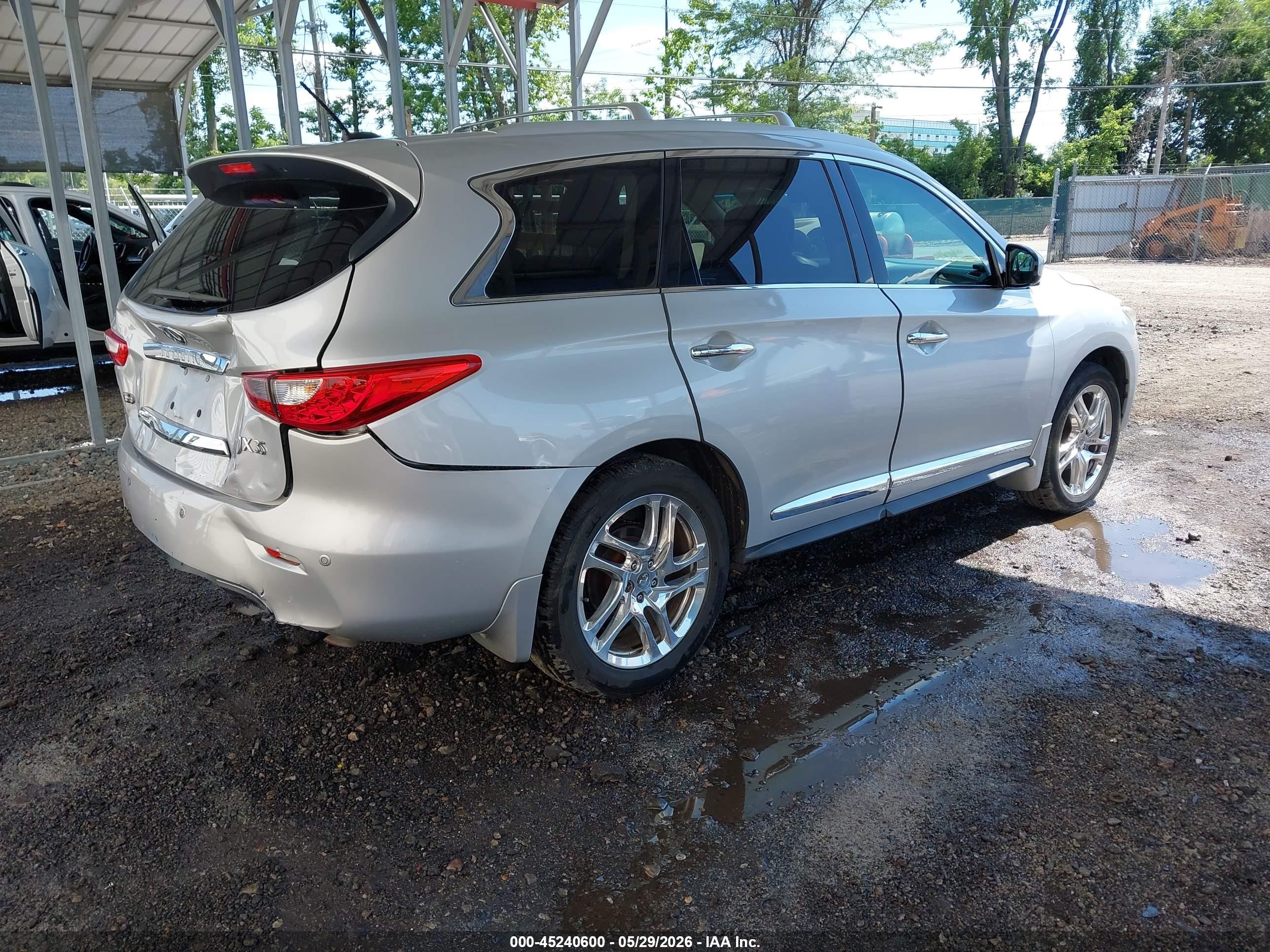 2013 Infiniti Jx35   Silver vin: 5N1AL0MM2DC328352
