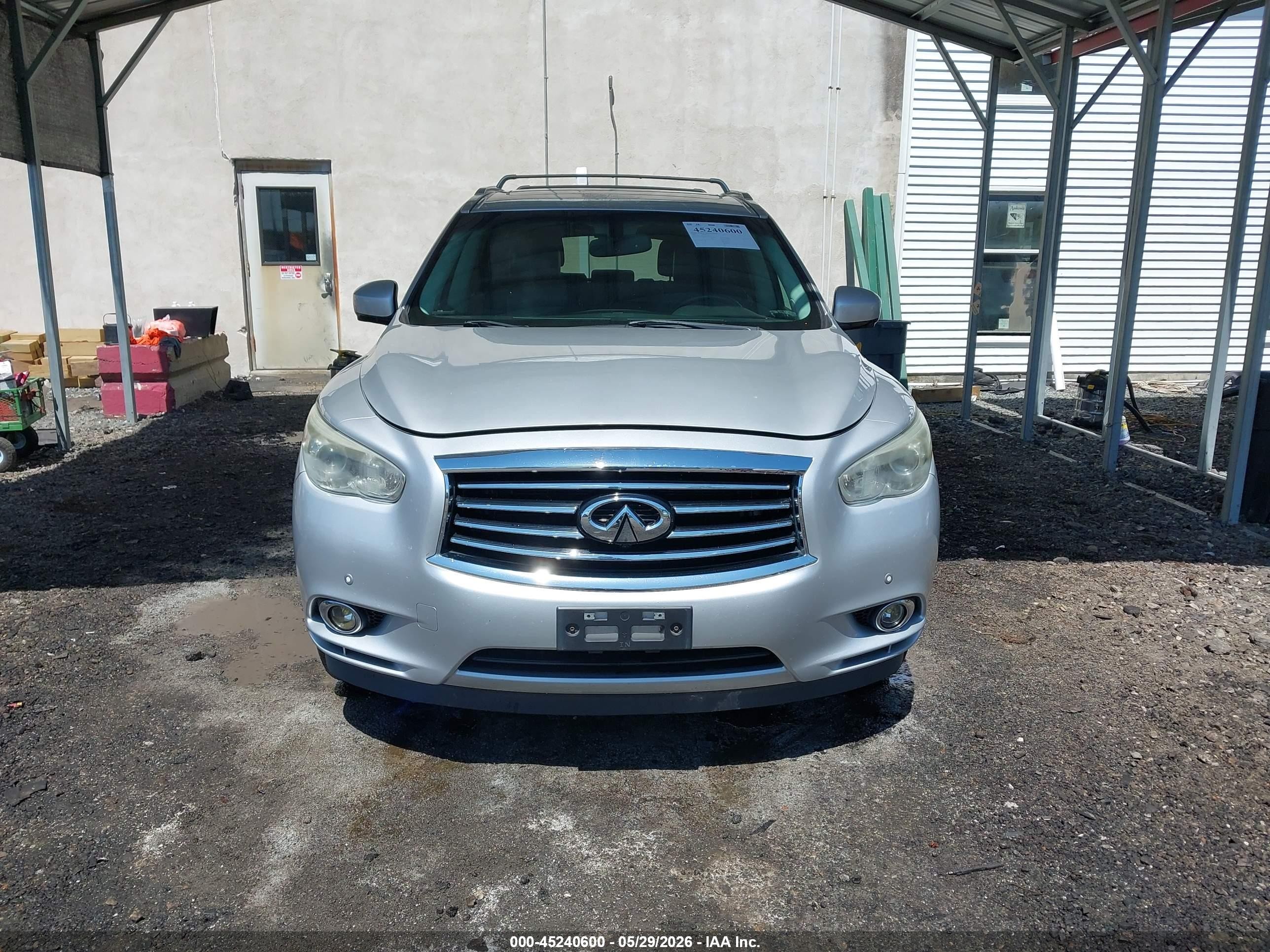 2013 Infiniti Jx35   Silver vin: 5N1AL0MM2DC328352