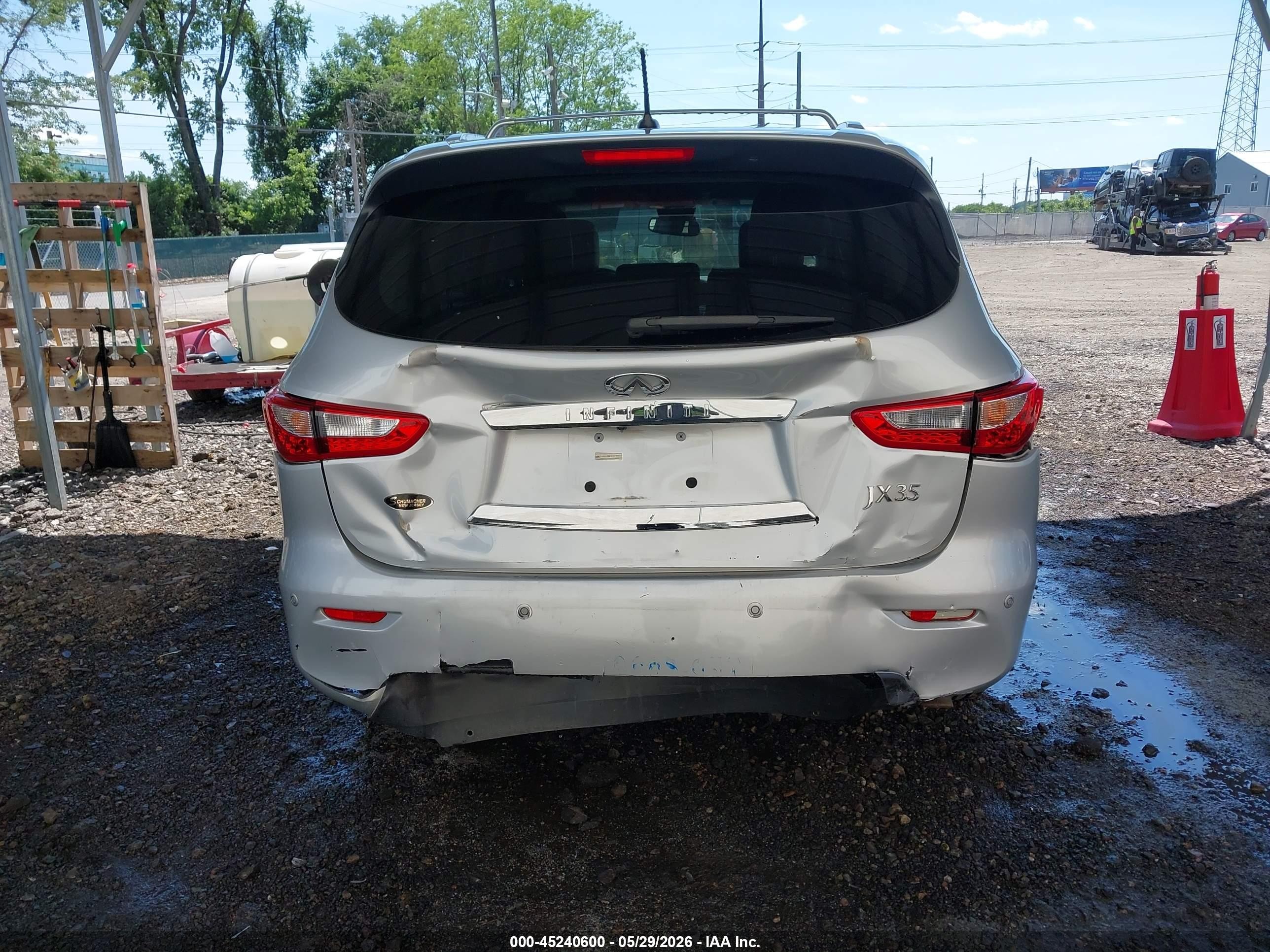 2013 Infiniti Jx35   Silver vin: 5N1AL0MM2DC328352