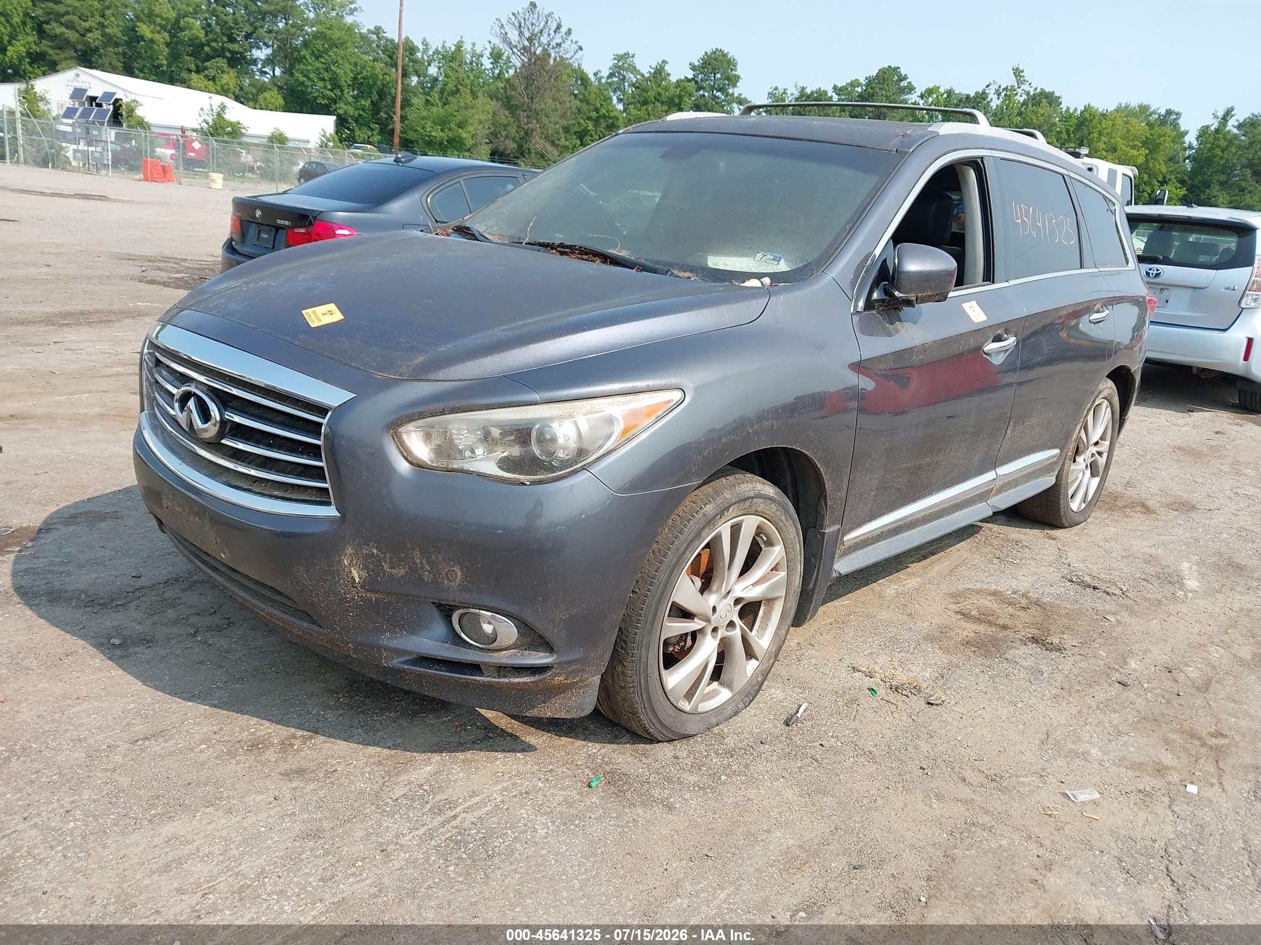 2013 Infiniti Jx35   Gray vin: 5N1AL0MM2DC347077