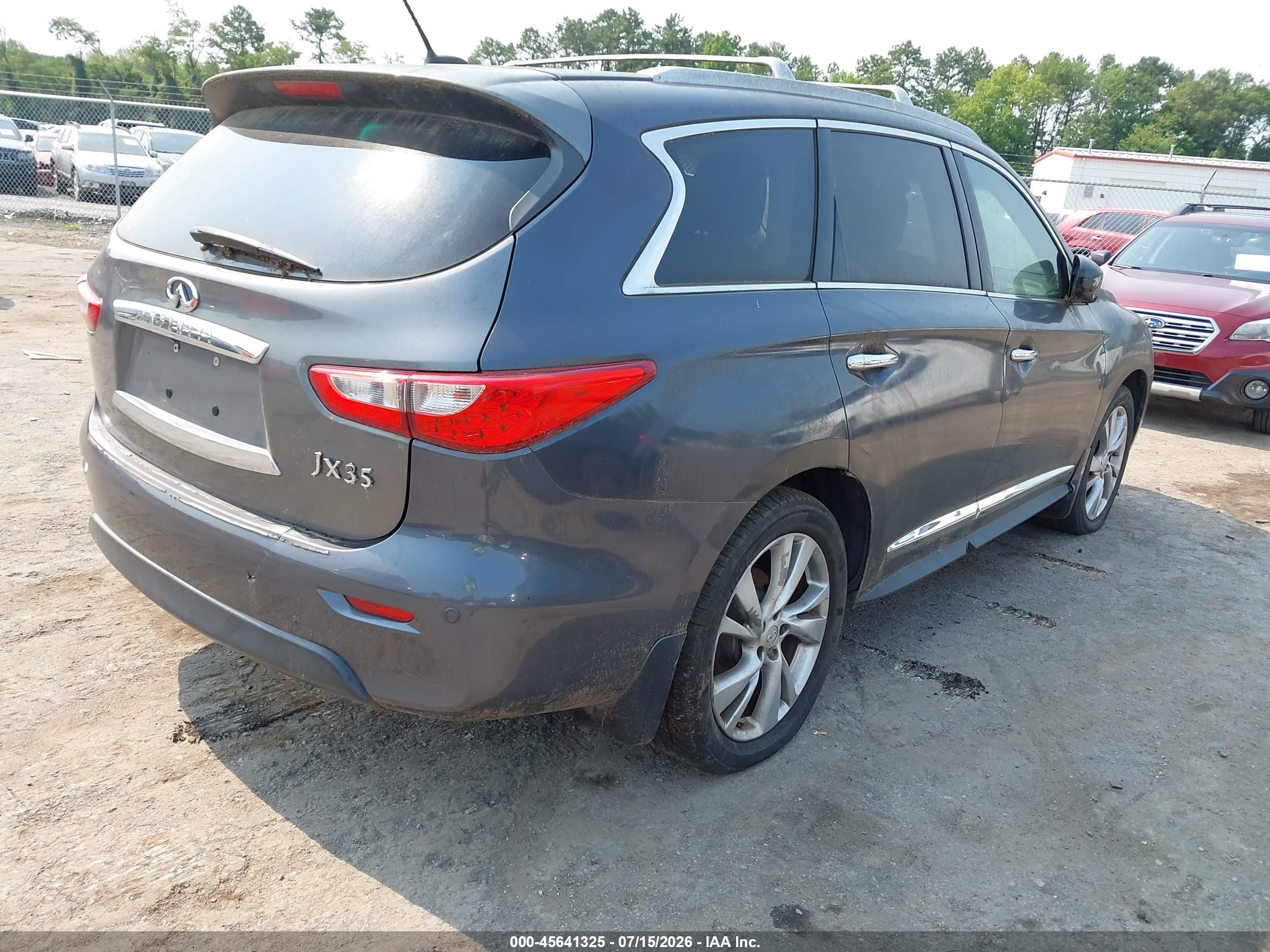 2013 Infiniti Jx35   Gray vin: 5N1AL0MM2DC347077