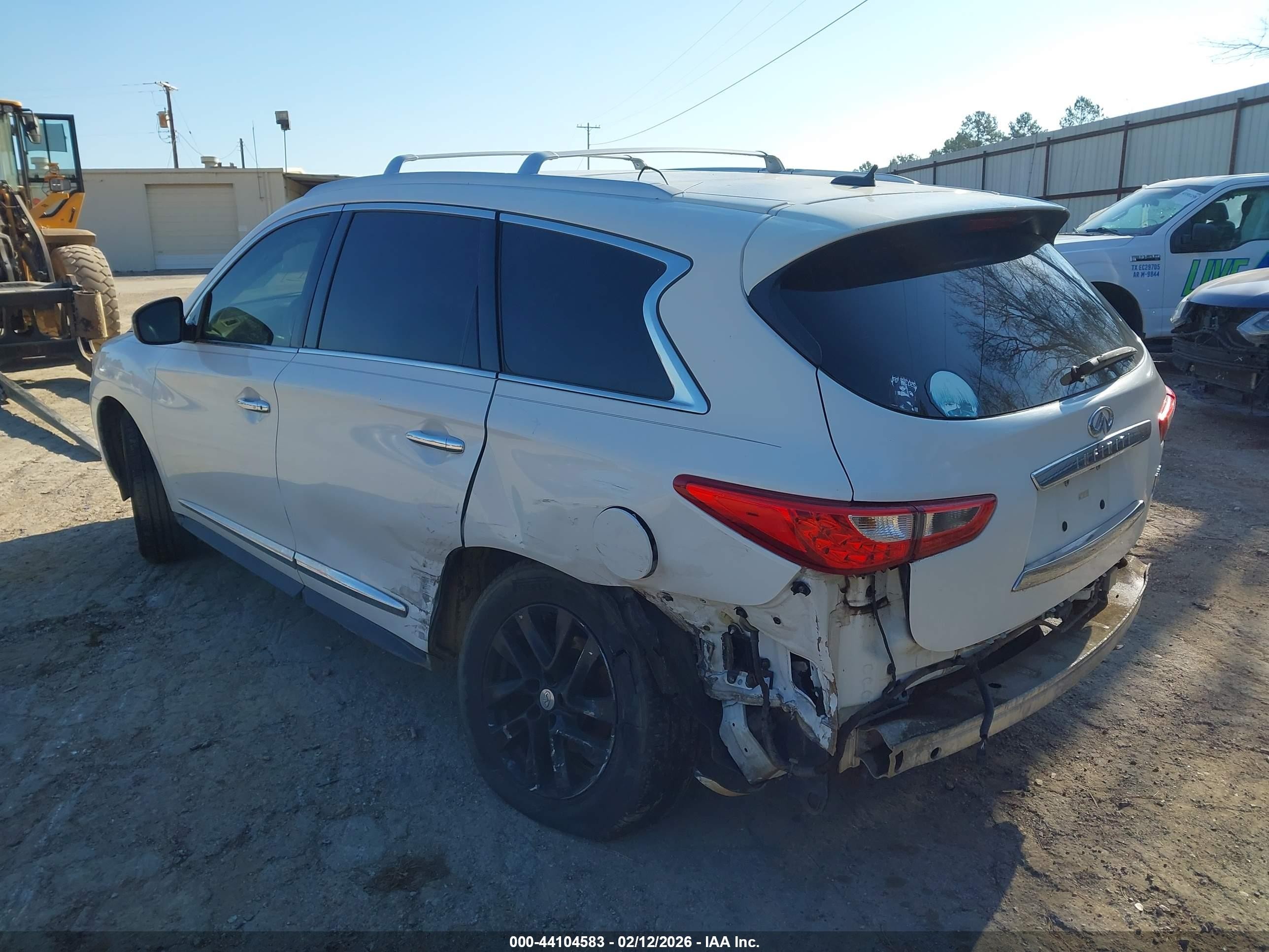 2013 Infiniti Jx35 White vin: 5N1AL0MM2DC349010