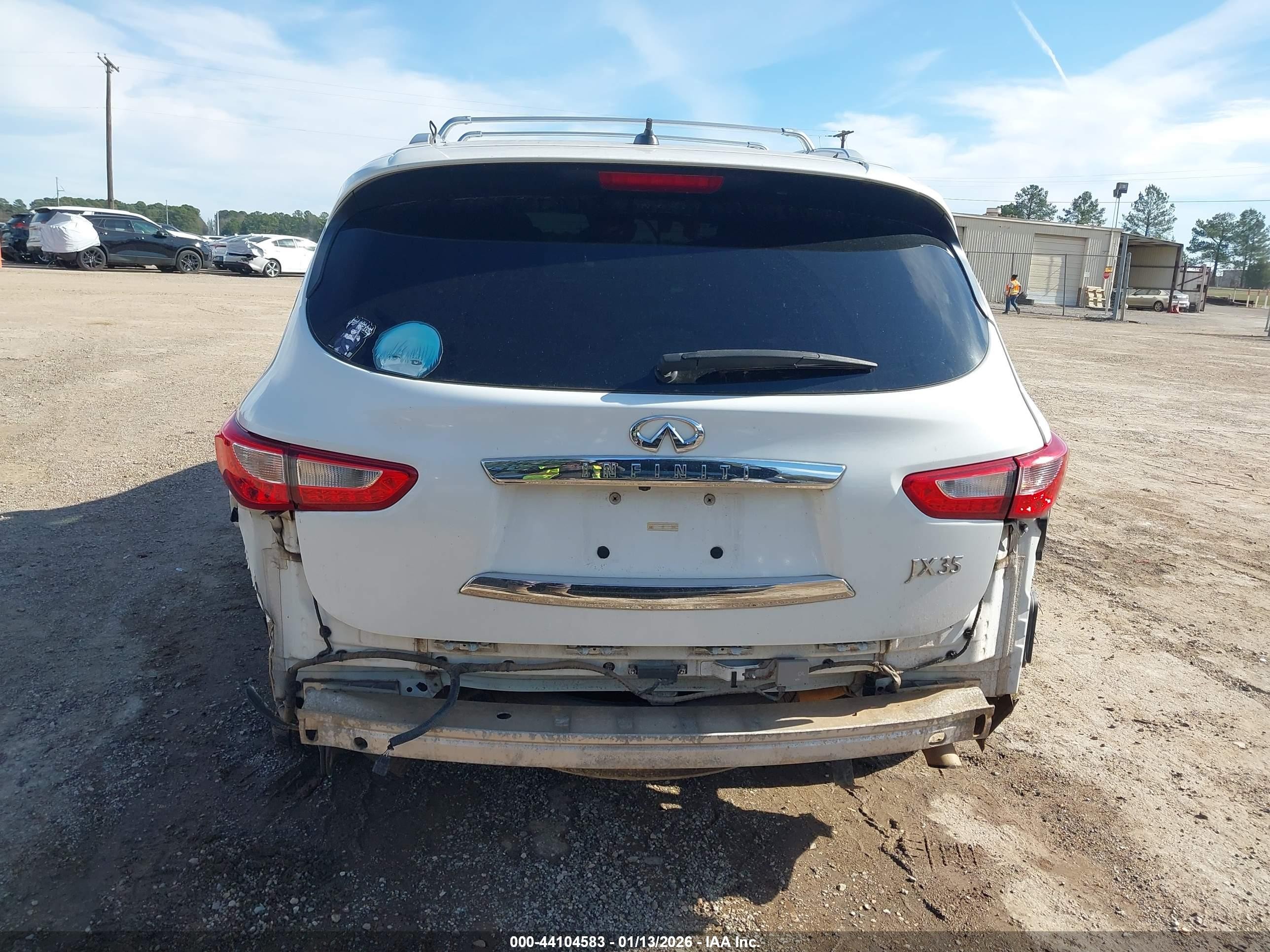 2013 Infiniti Jx35 White vin: 5N1AL0MM2DC349010