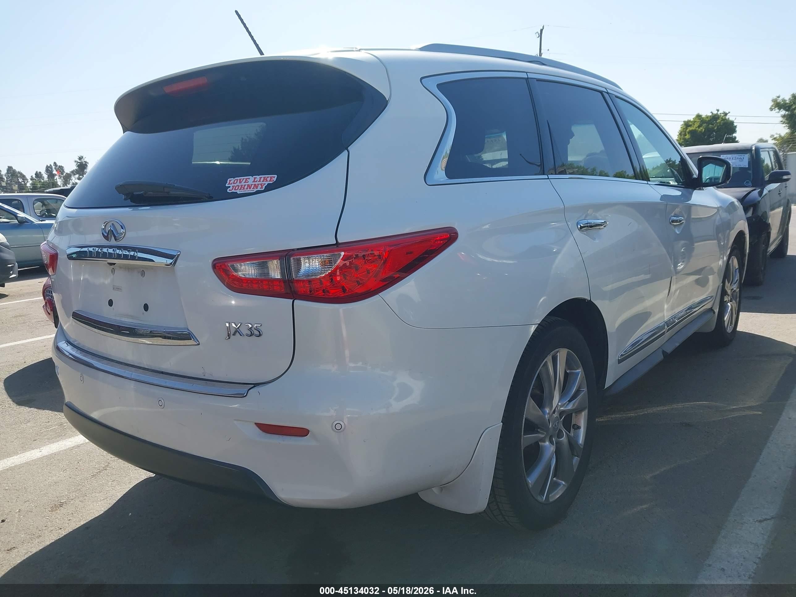 2013 Infiniti Jx35   Белый vin: 5N1AL0MM2DC349654