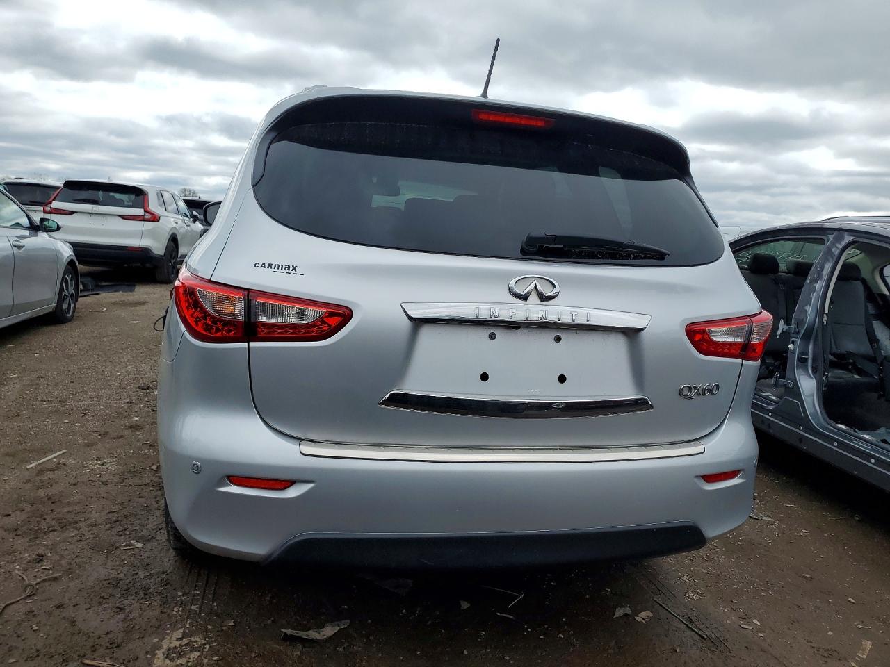 2014 Infiniti Qx60 Base Silver vin: 5N1AL0MM2EC516368