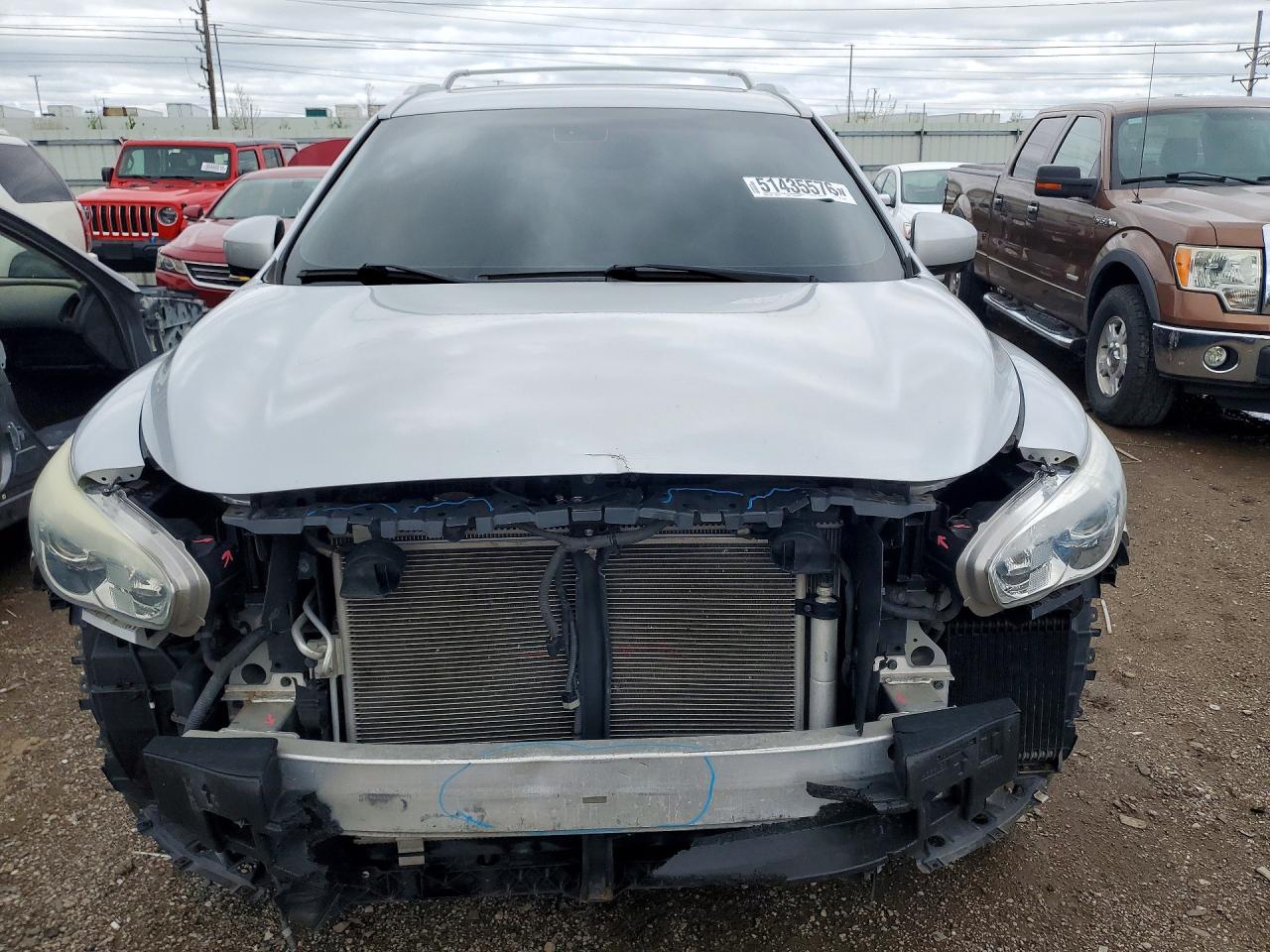 2014 Infiniti Qx60 Base Silver vin: 5N1AL0MM2EC516368