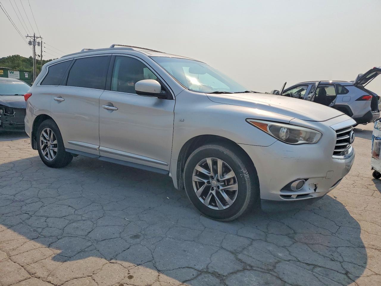 2014 Infiniti Qx60 Base Silver vin: 5N1AL0MM2EC520758