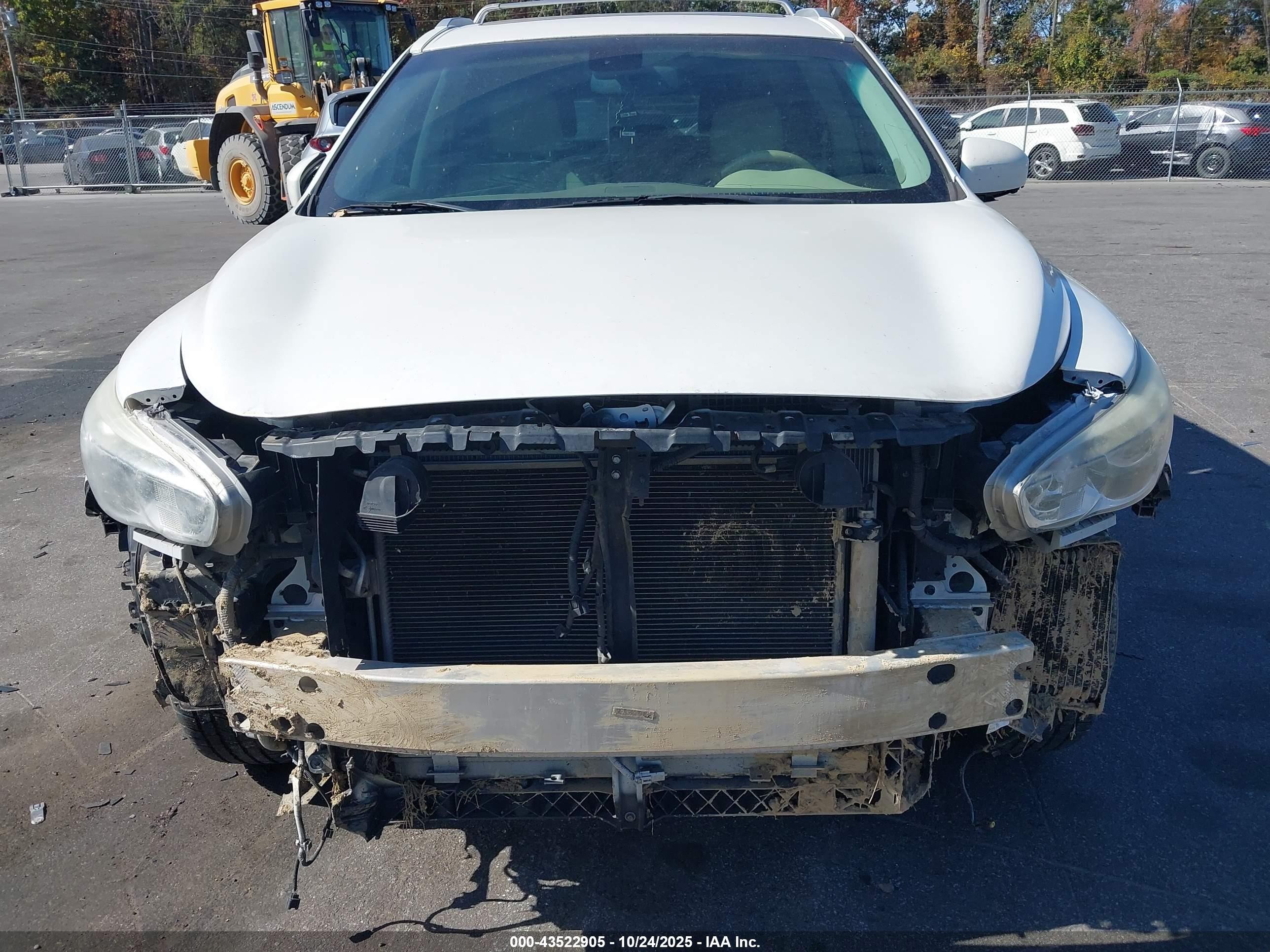 2014 Infiniti Qx60   White vin: 5N1AL0MM2EC524986