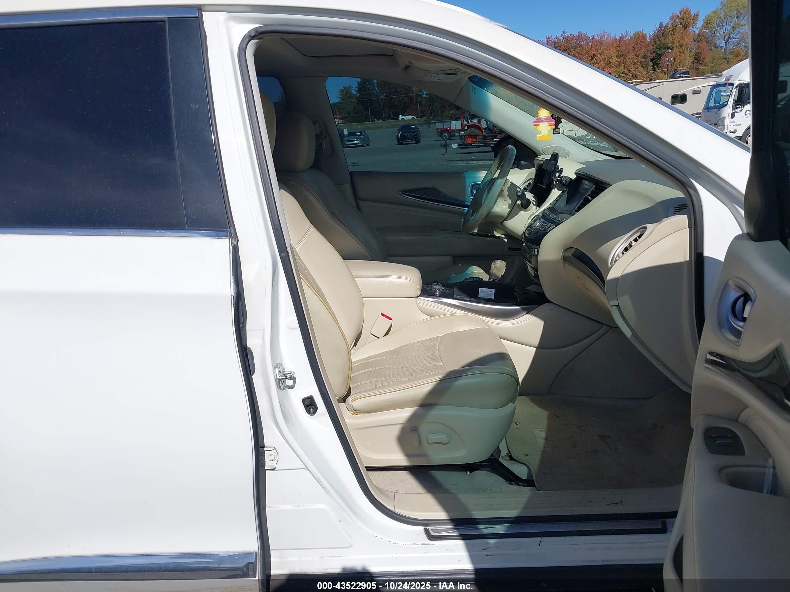 2014 Infiniti Qx60   White vin: 5N1AL0MM2EC524986