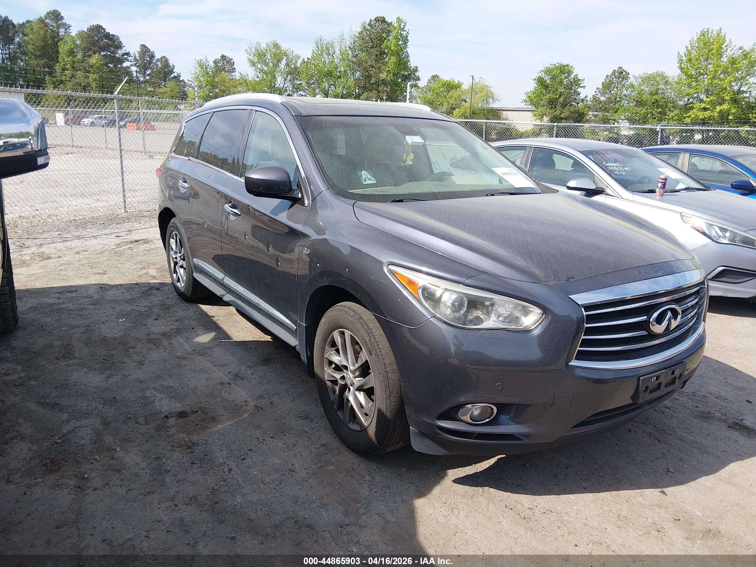 2014 Infiniti Qx60   Gray vin: 5N1AL0MM2EC530738