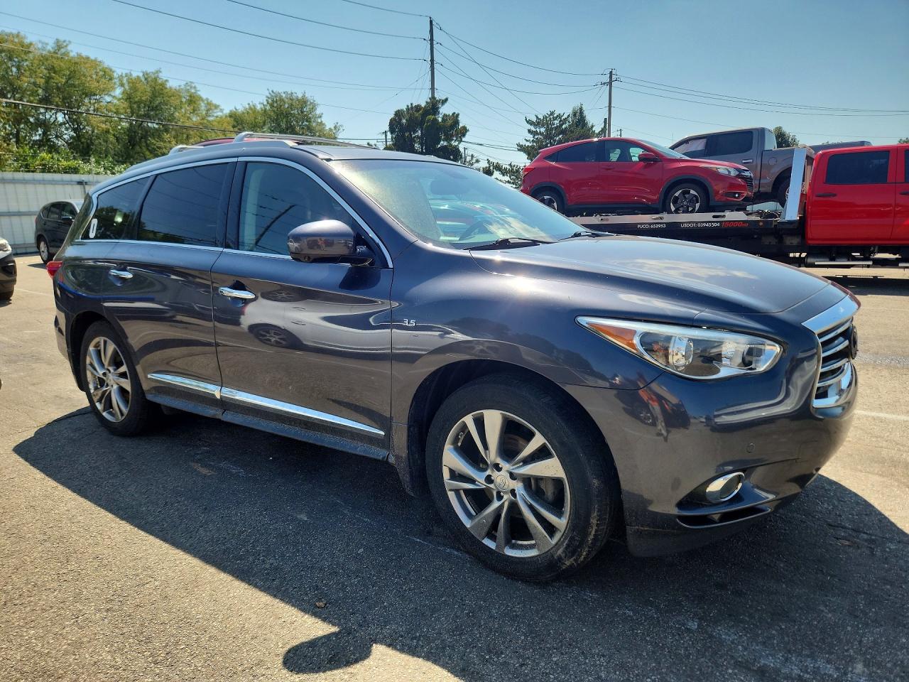 2014 Infiniti Qx60 Base Charcoal vin: 5N1AL0MM2EC541352