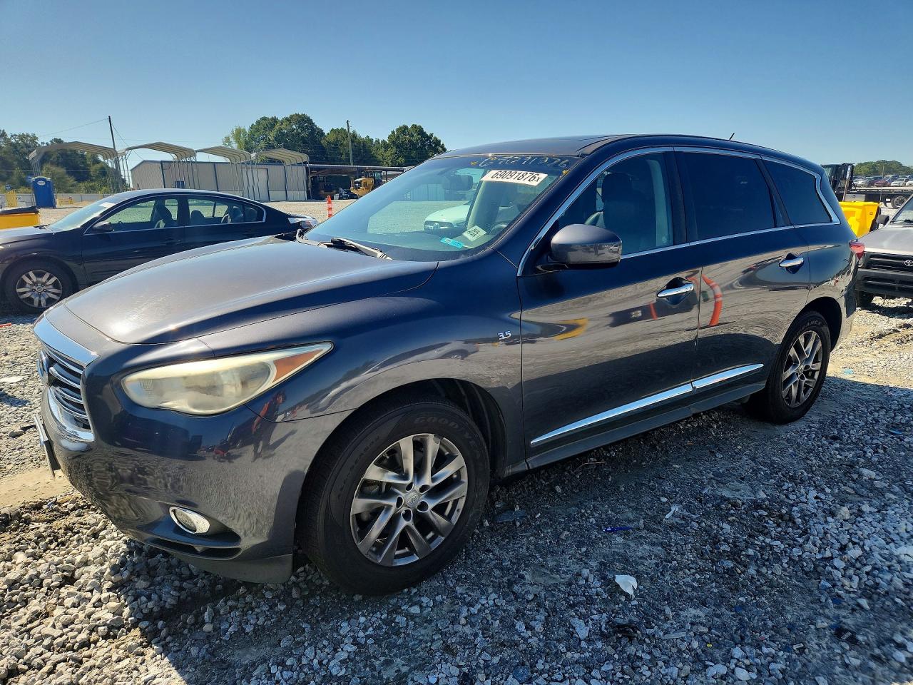 2014 Infiniti Qx60 Base Gray vin: 5N1AL0MM2EC542887        