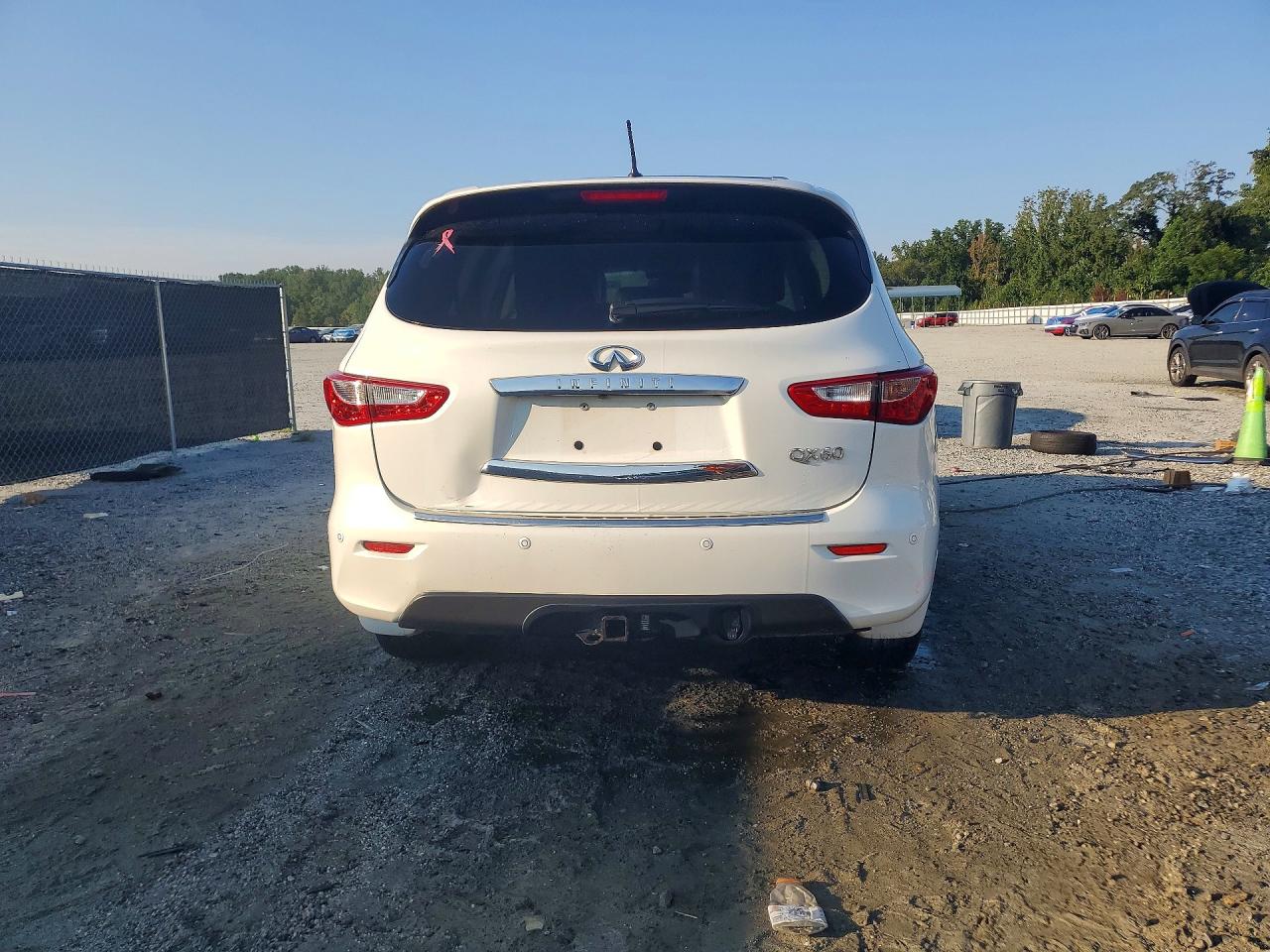 2014 Infiniti Qx60 Base White vin: 5N1AL0MM2EC548267