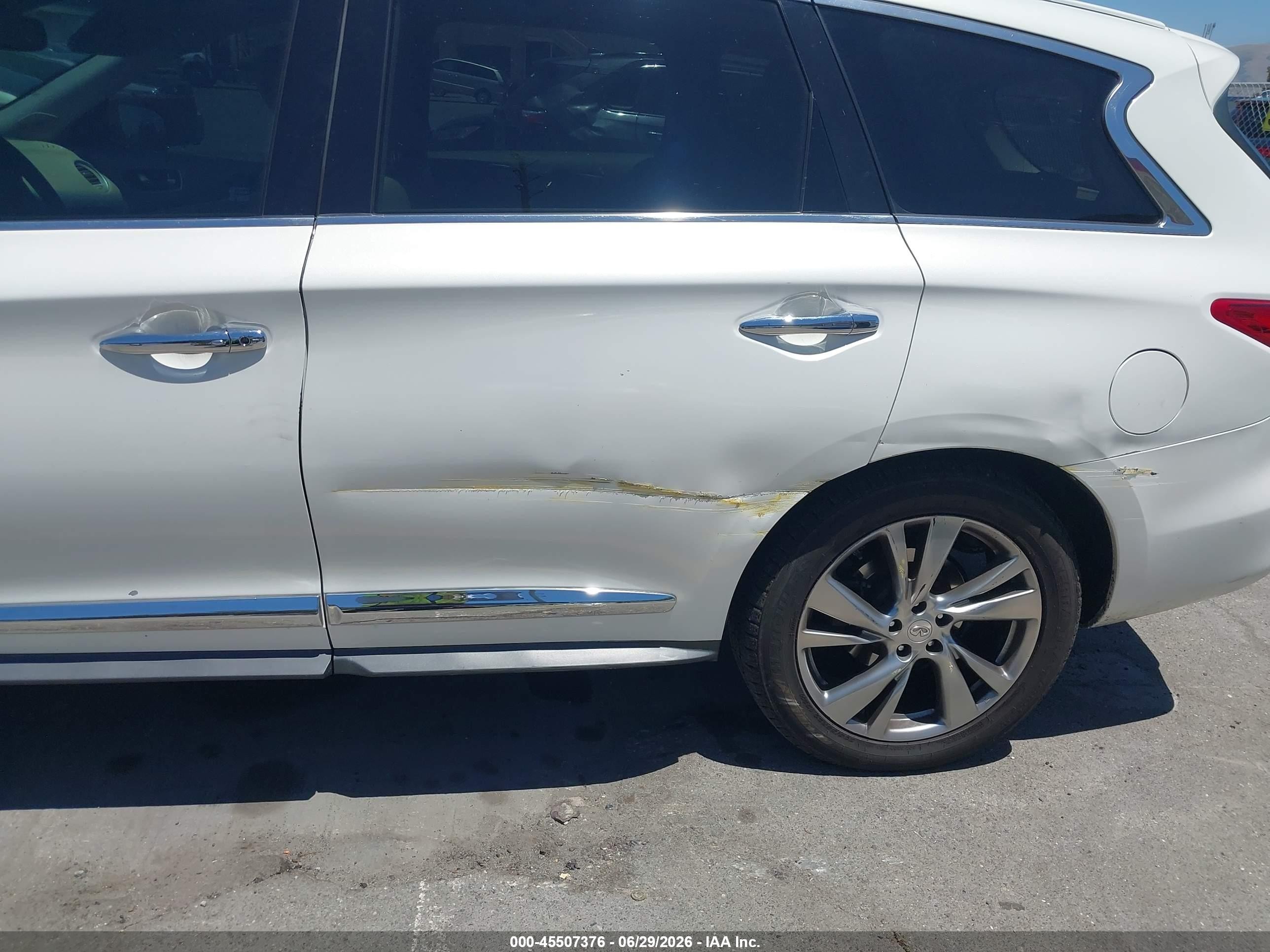 2014 Infiniti Qx60 Белый vin: 5N1AL0MM2EC553615
