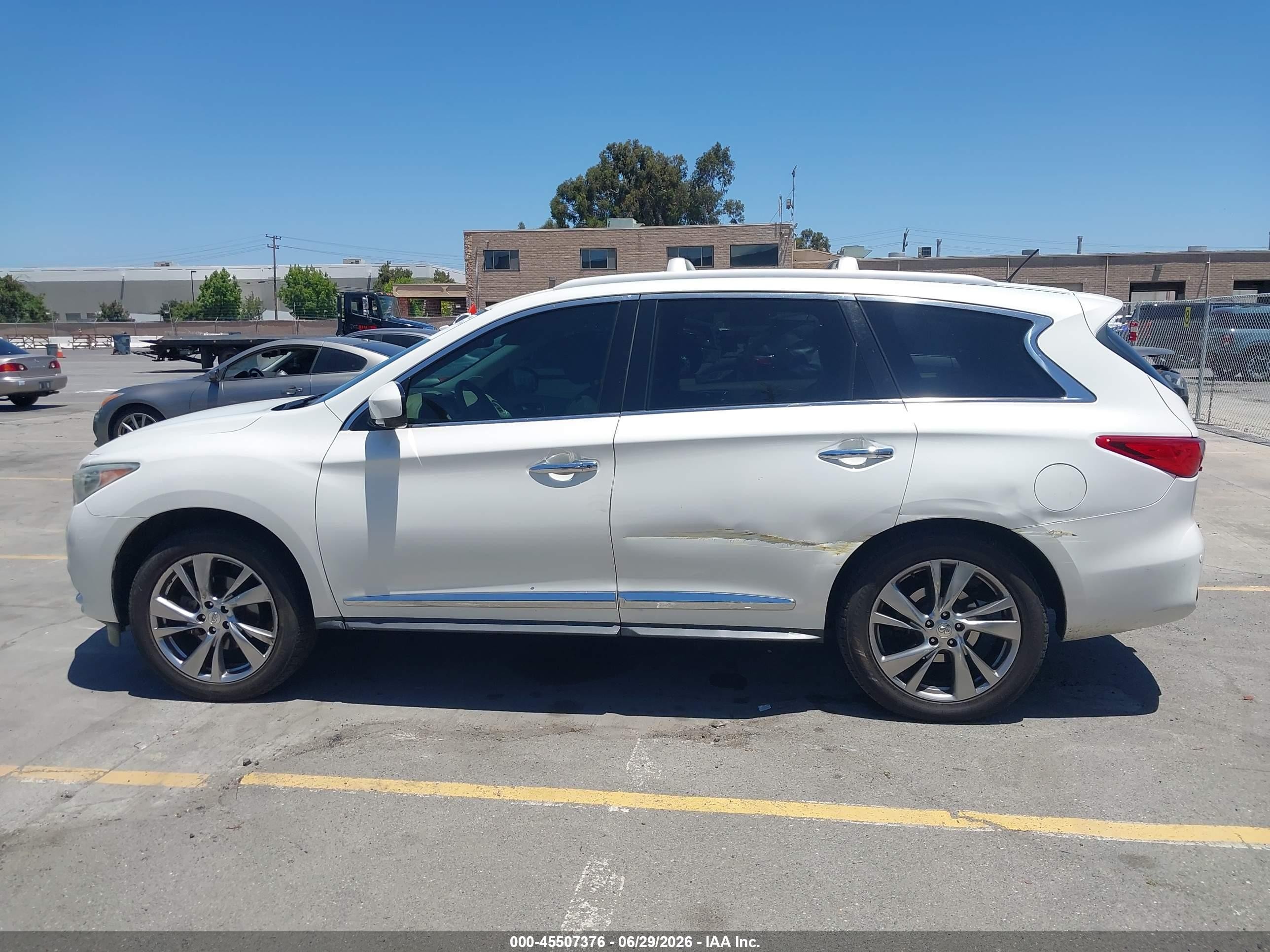 2014 Infiniti Qx60 Белый vin: 5N1AL0MM2EC553615