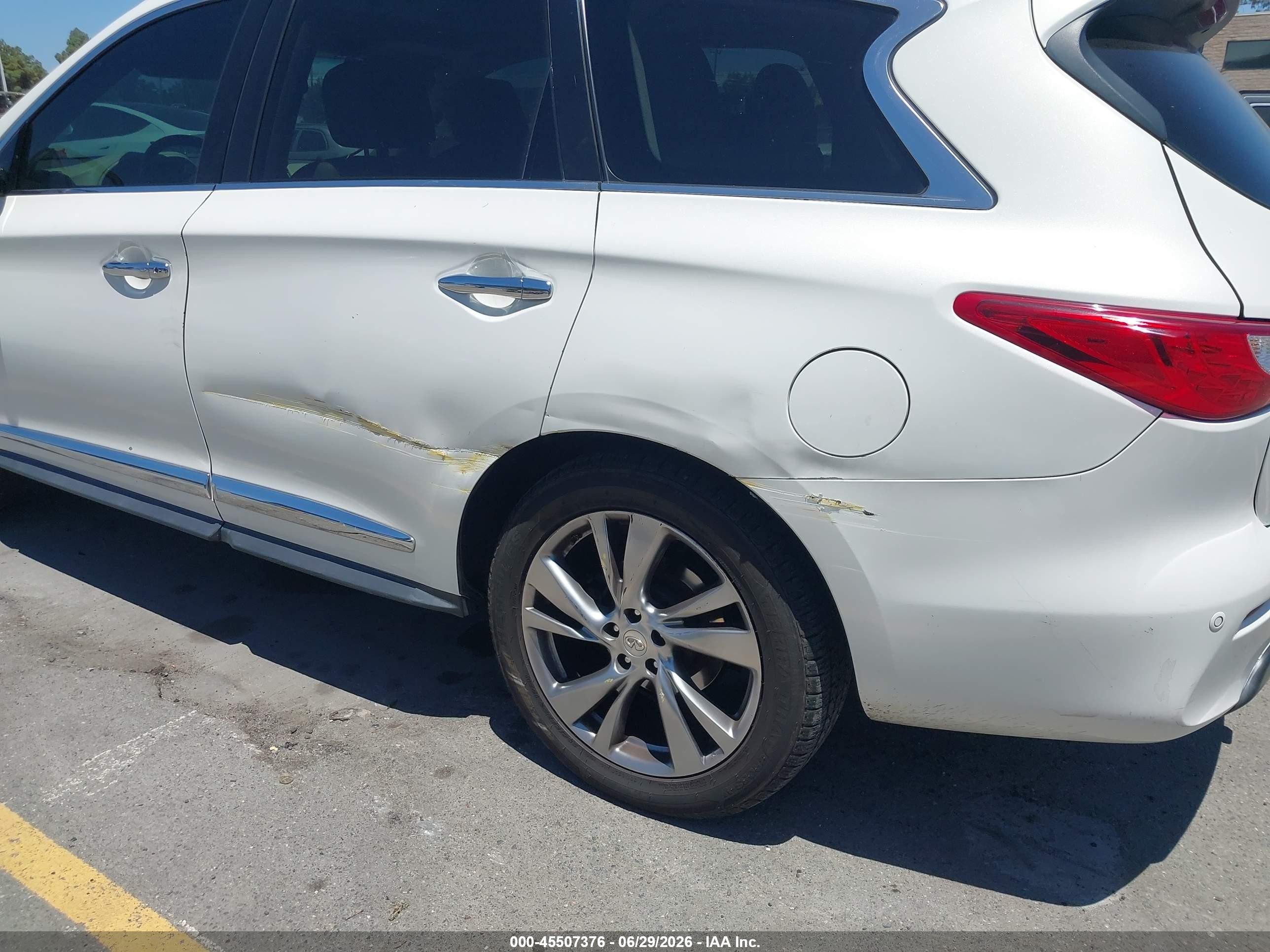 2014 Infiniti Qx60 Белый vin: 5N1AL0MM2EC553615