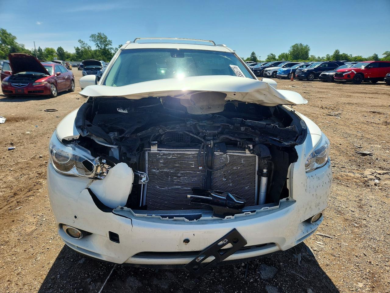2014 Infiniti Qx60 Base White vin: 5N1AL0MM2EC554652