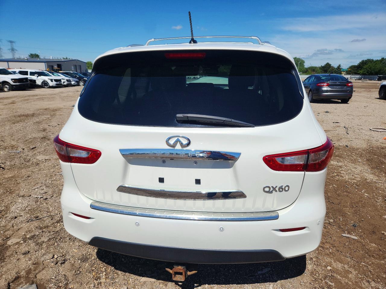 2014 Infiniti Qx60 Base White vin: 5N1AL0MM2EC554652