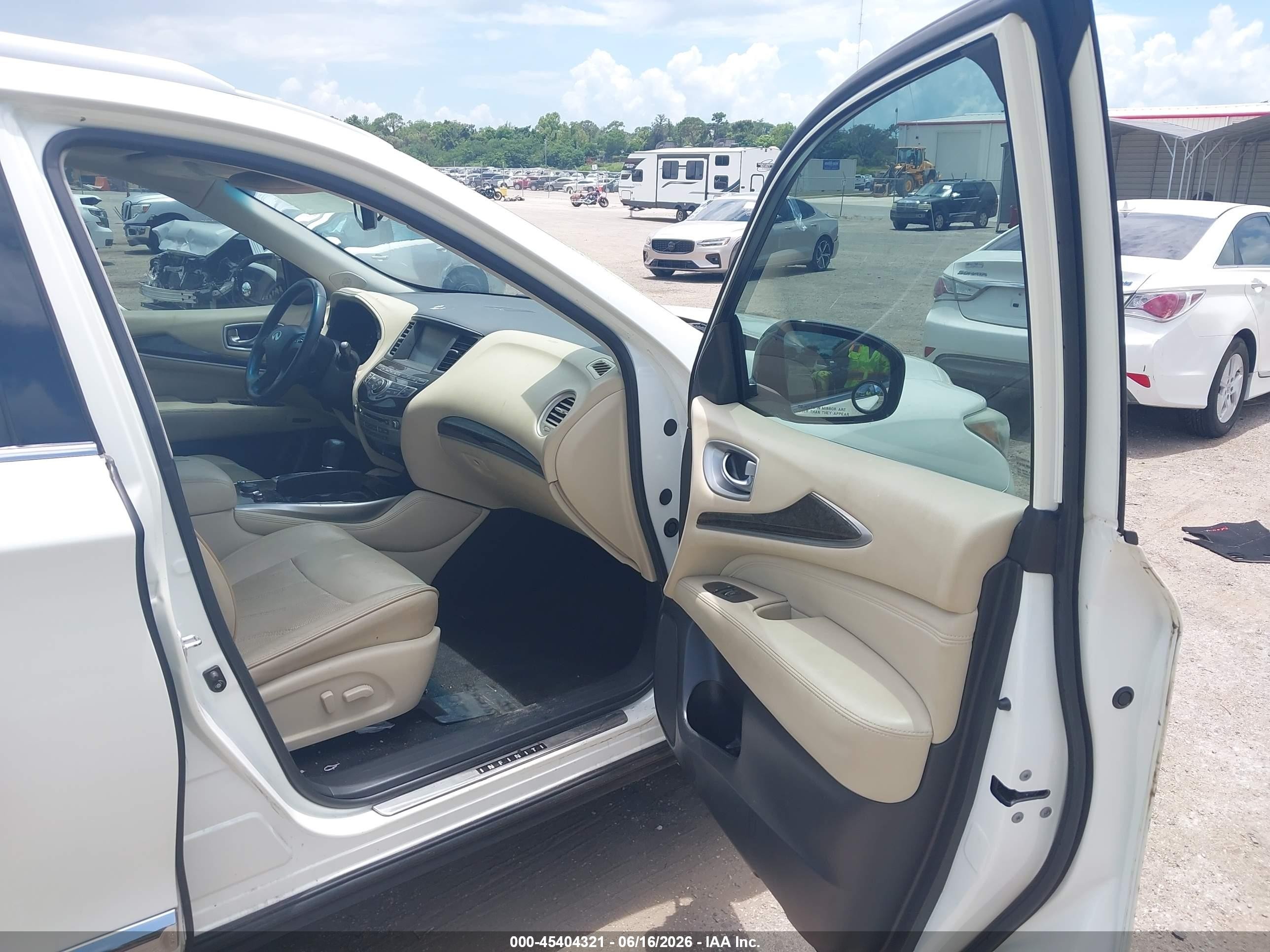 2015 Infiniti Qx60   White vin: 5N1AL0MM2FC503525