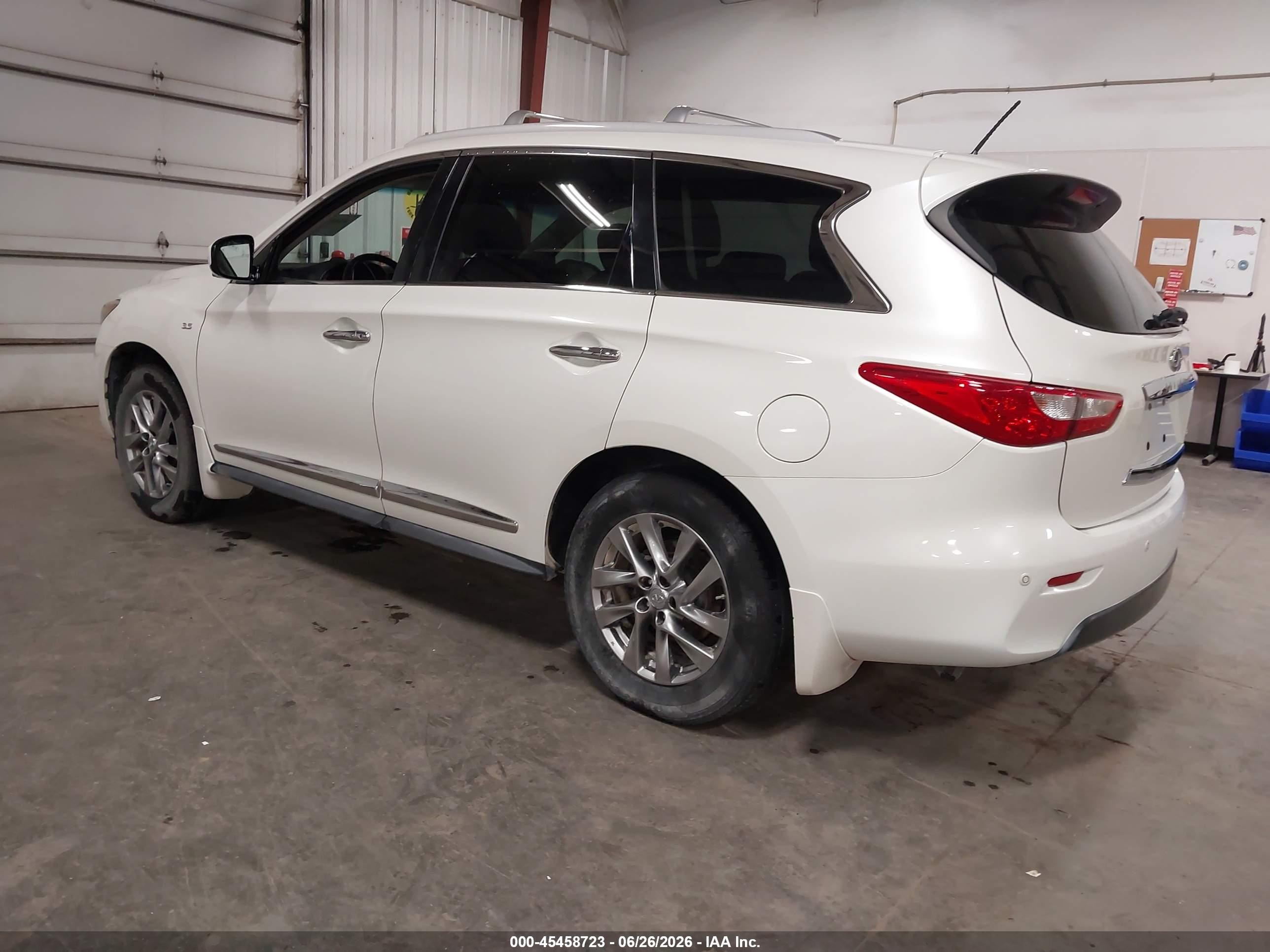 2015 Infiniti Qx60 White vin: 5N1AL0MM2FC507655