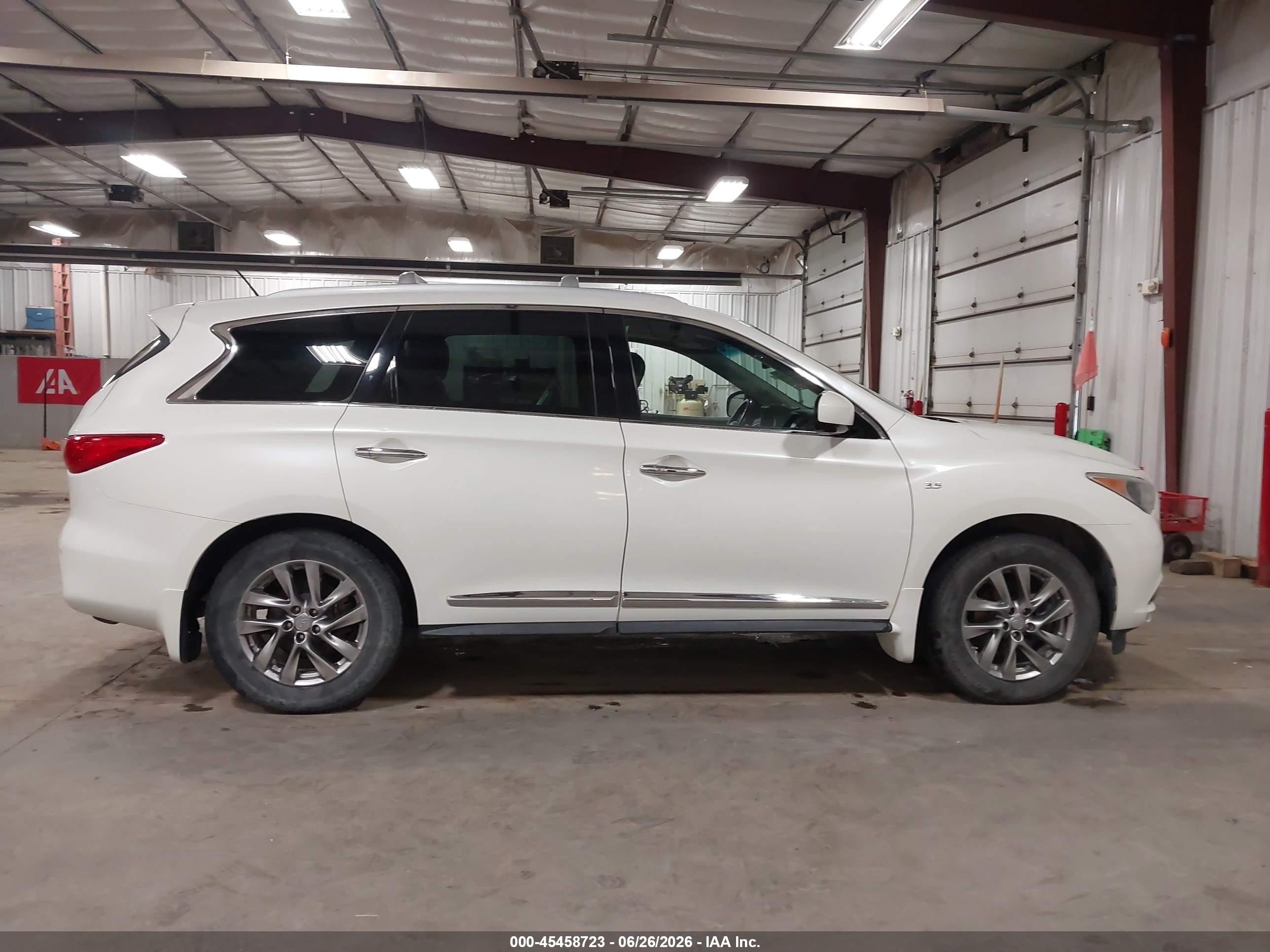 2015 Infiniti Qx60 White vin: 5N1AL0MM2FC507655