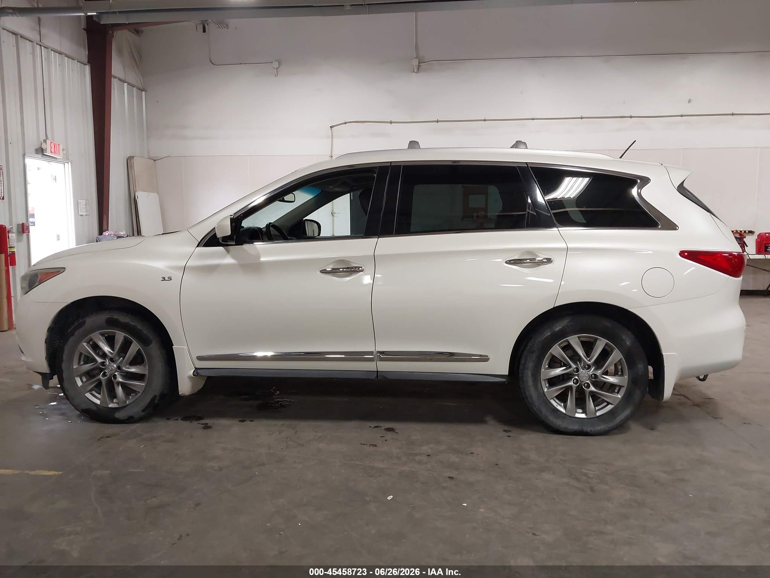 2015 Infiniti Qx60 White vin: 5N1AL0MM2FC507655