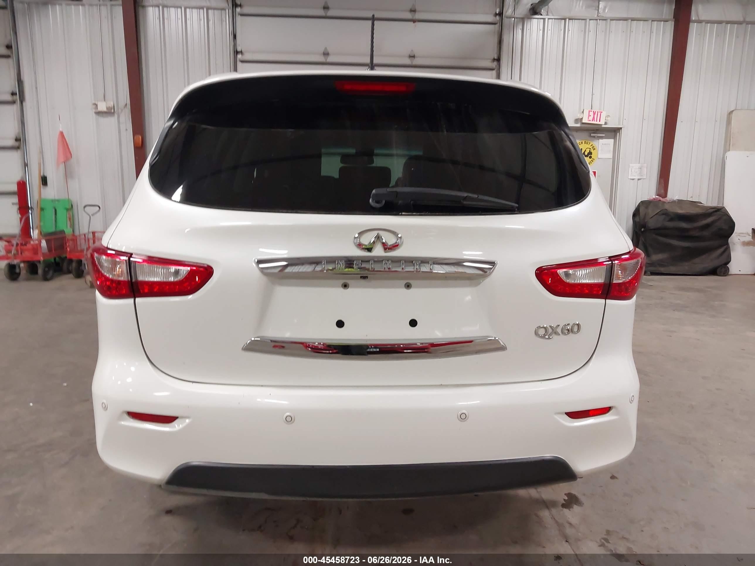 2015 Infiniti Qx60 White vin: 5N1AL0MM2FC507655