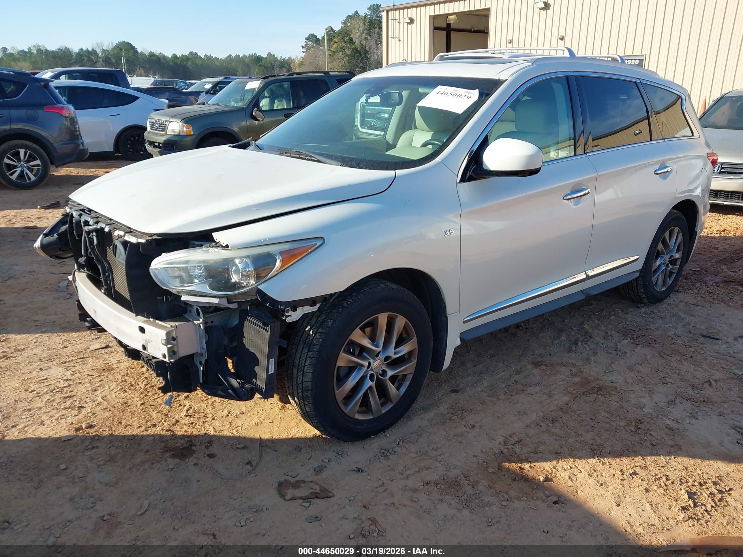 2015 Infiniti Qx60   Белый vin: 5N1AL0MM2FC509230