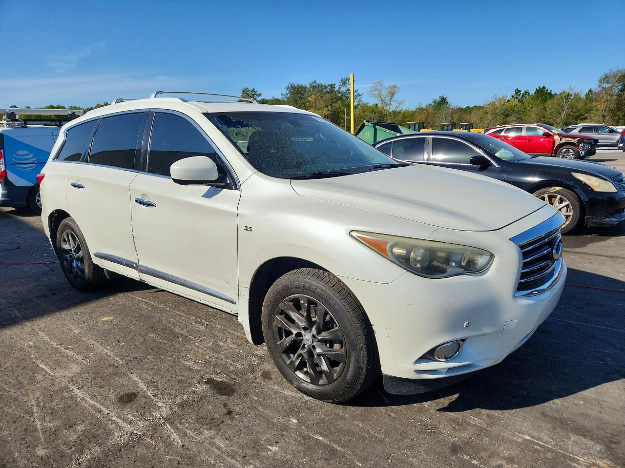 2015 Infiniti Qx60 Base White vin: 5N1AL0MM2FC524326