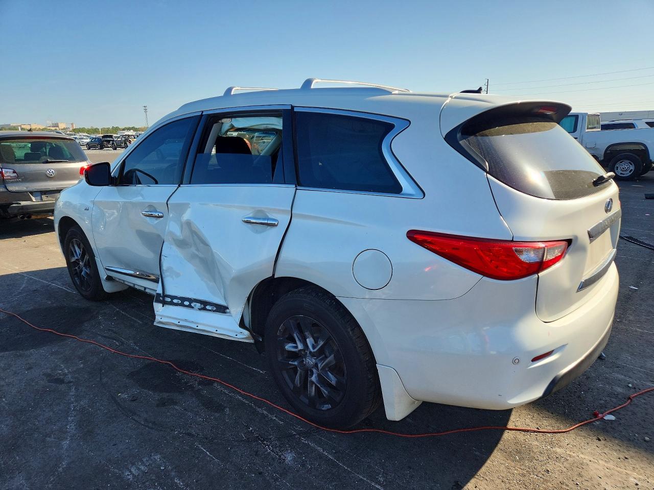 2015 Infiniti Qx60 Base White vin: 5N1AL0MM2FC524326