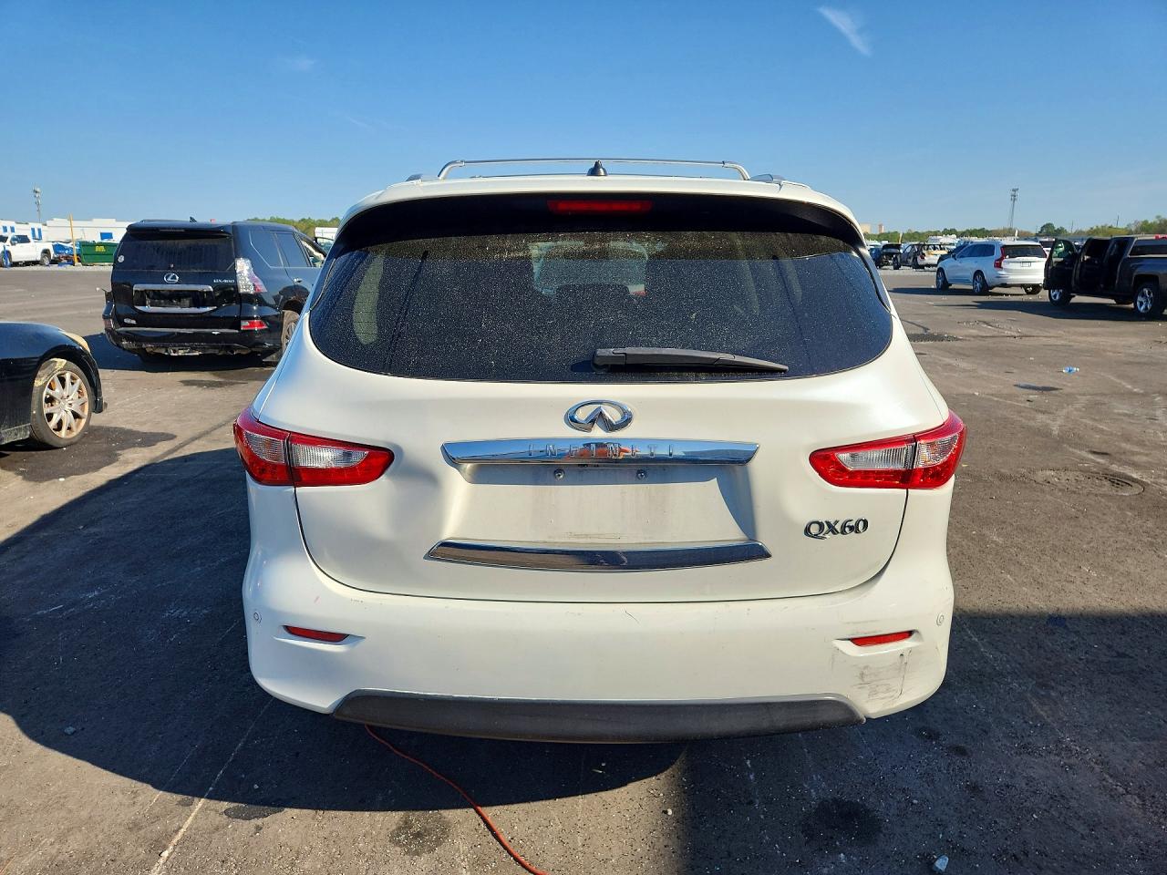 2015 Infiniti Qx60 Base White vin: 5N1AL0MM2FC524326