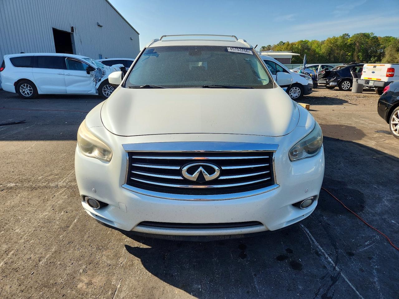 2015 Infiniti Qx60 Base White vin: 5N1AL0MM2FC524326