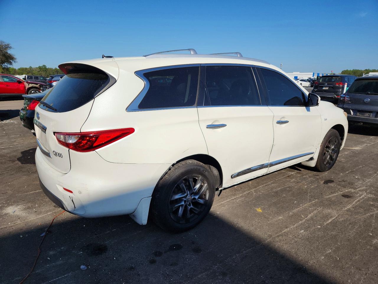 2015 Infiniti Qx60 Base White vin: 5N1AL0MM2FC524326