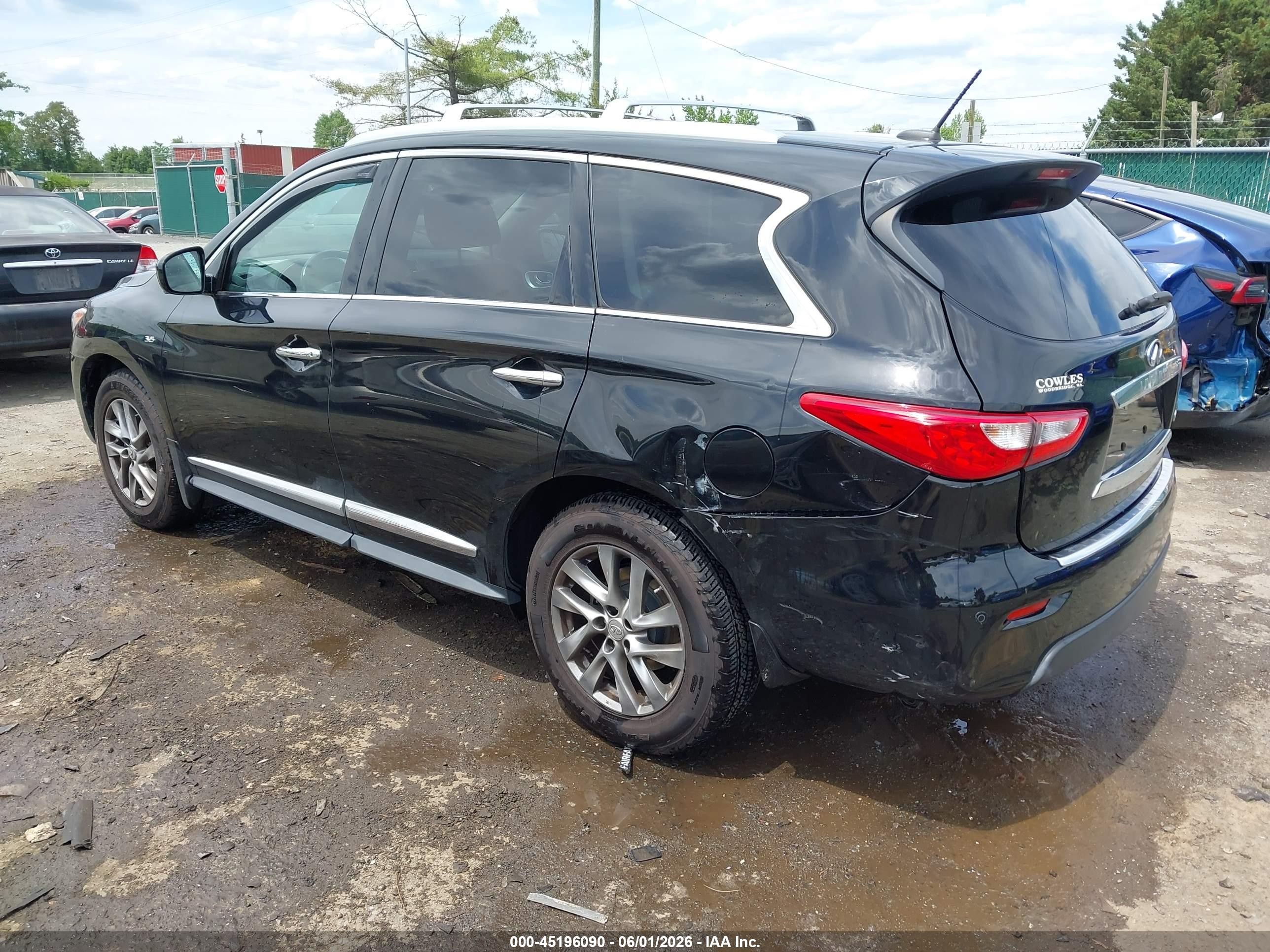 2015 Infiniti Qx60 Black vin: 5N1AL0MM2FC528702
