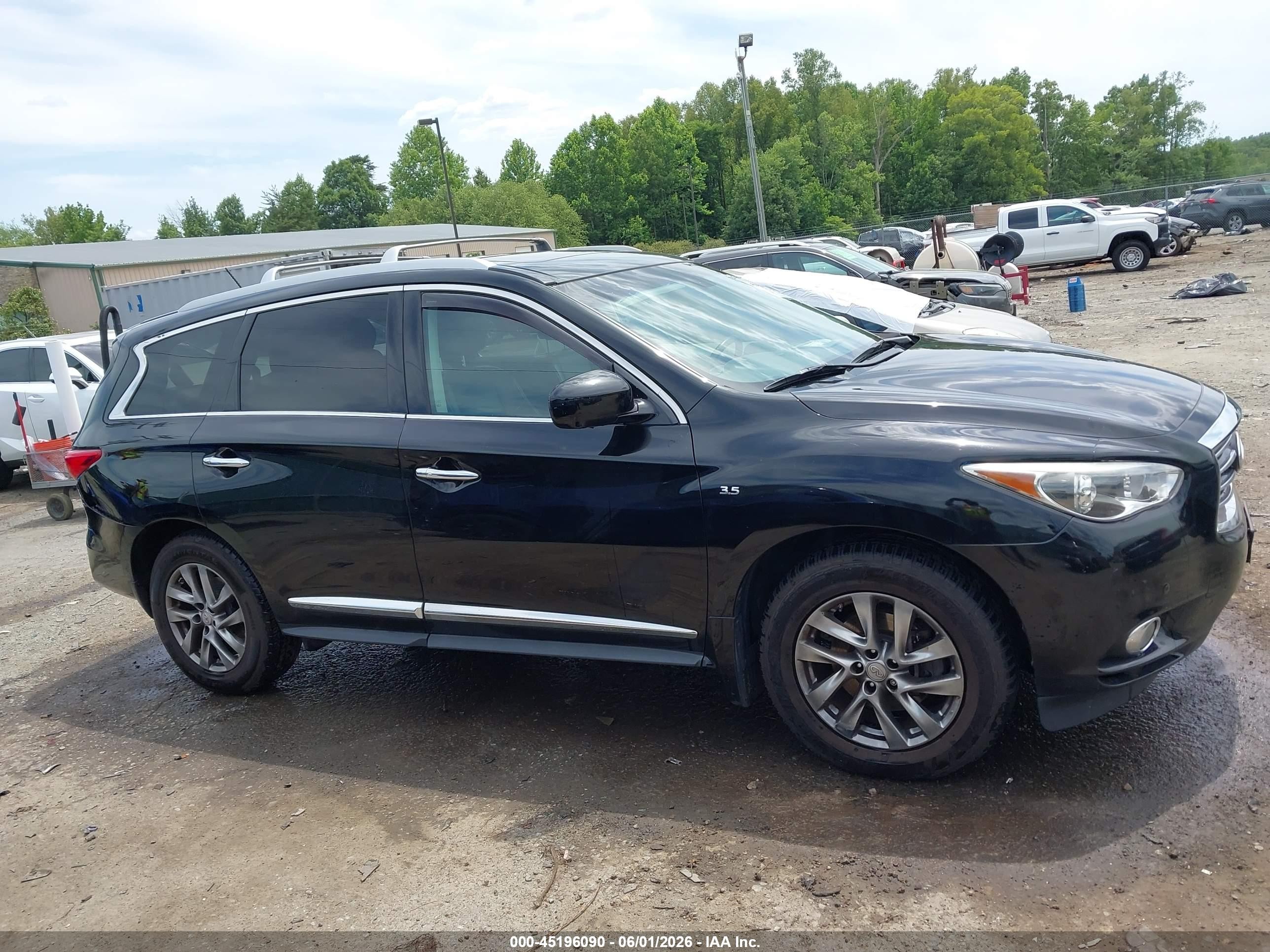 2015 Infiniti Qx60 Black vin: 5N1AL0MM2FC528702