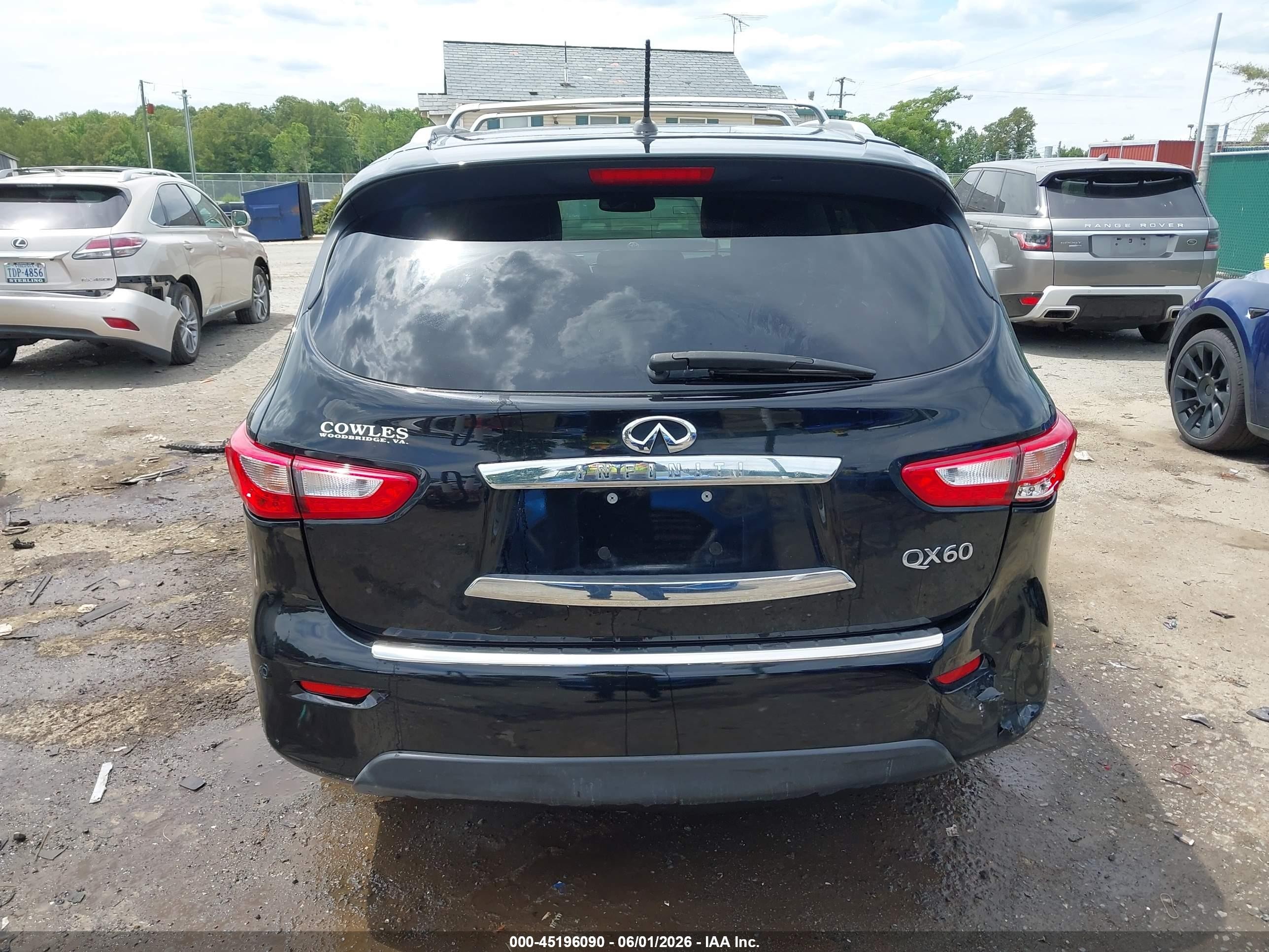 2015 Infiniti Qx60 Black vin: 5N1AL0MM2FC528702