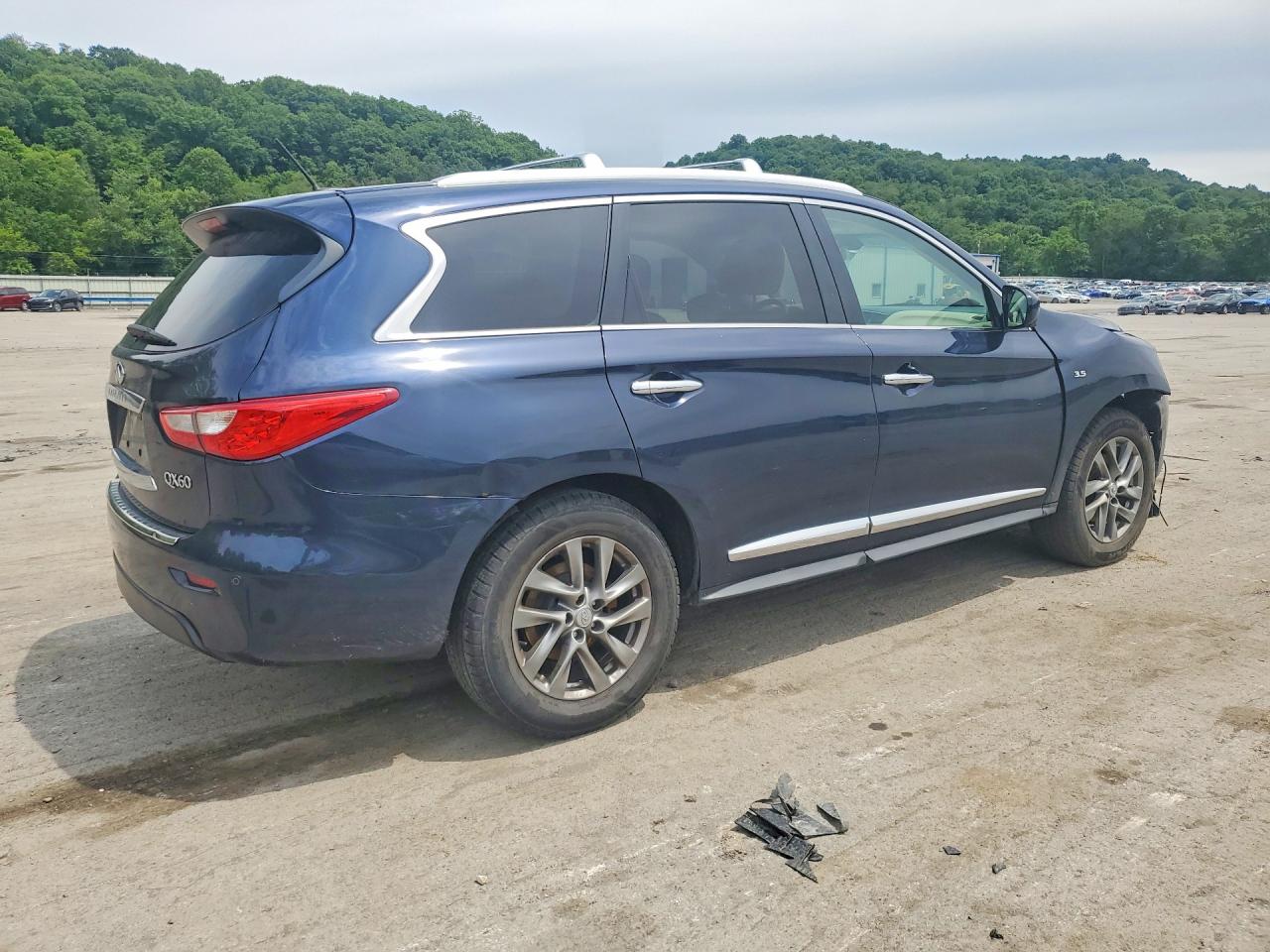 2015 Infiniti Qx60 Base Blue vin: 5N1AL0MM2FC532619
