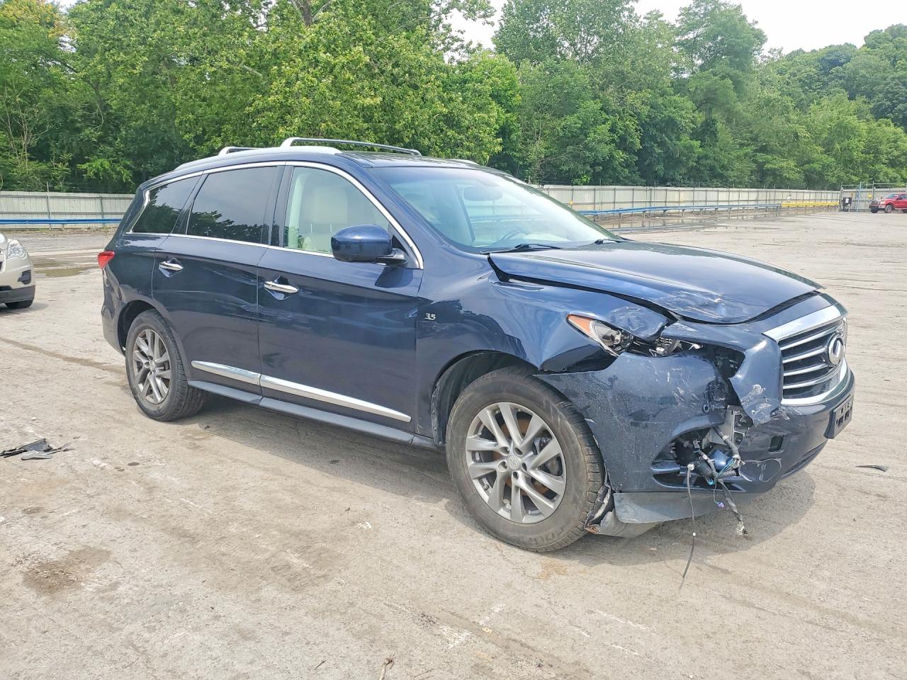 2015 Infiniti Qx60 Base Blue vin: 5N1AL0MM2FC532619