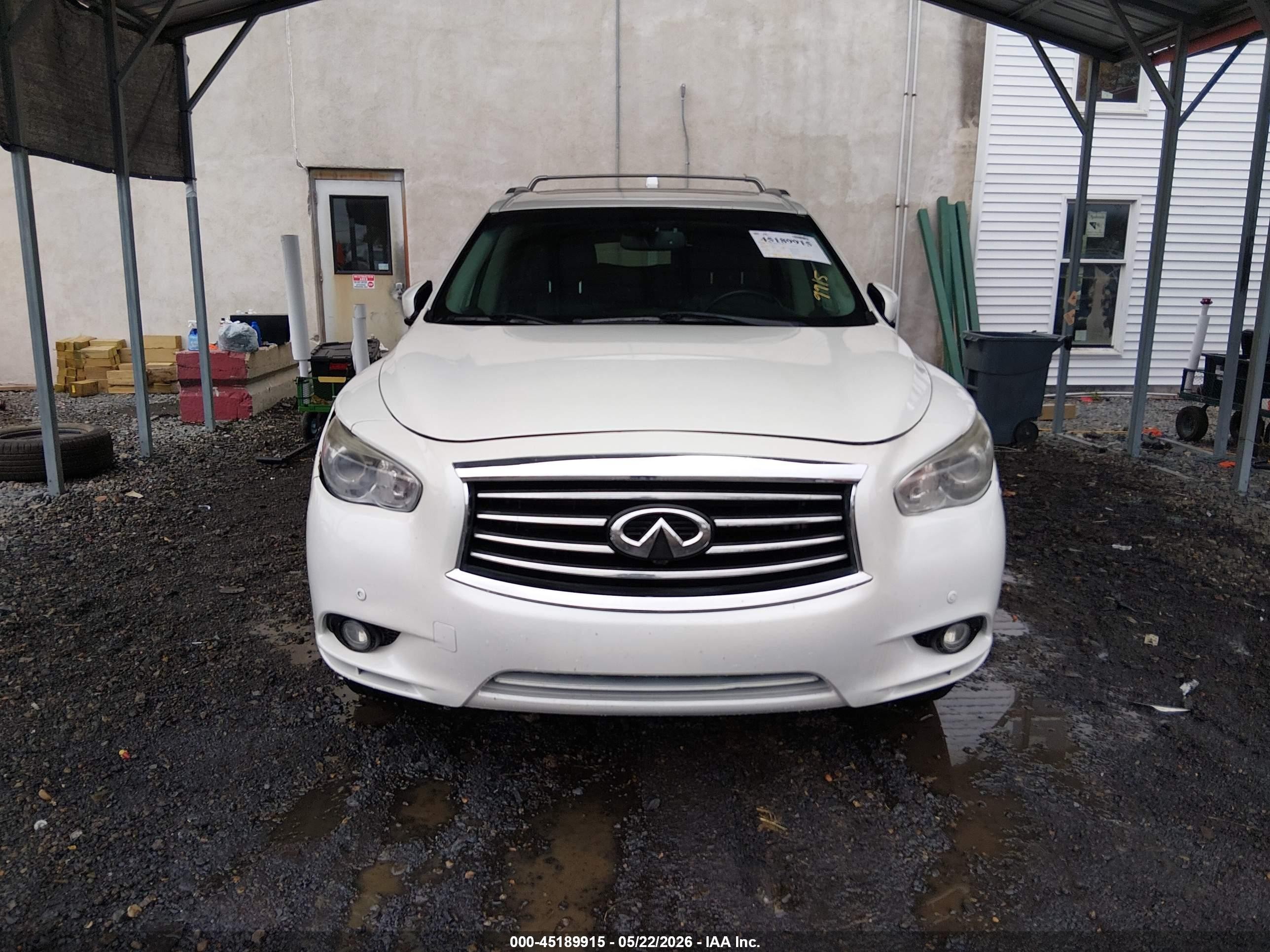 2015 Infiniti Qx60 White vin: 5N1AL0MM2FC537366